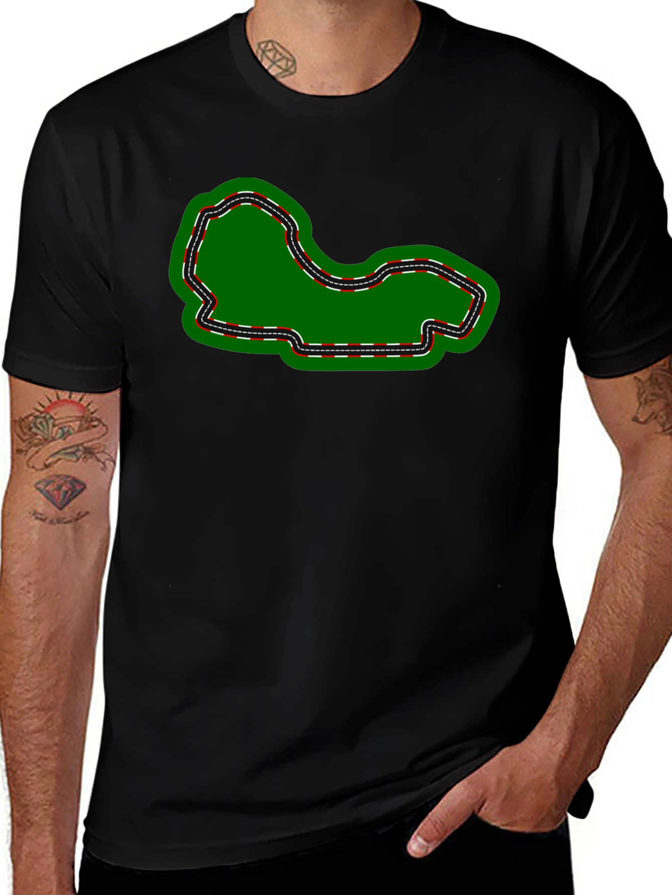 Variant 12 of Race Track Graphic Tee - Motorsport Enthusiast Apparel