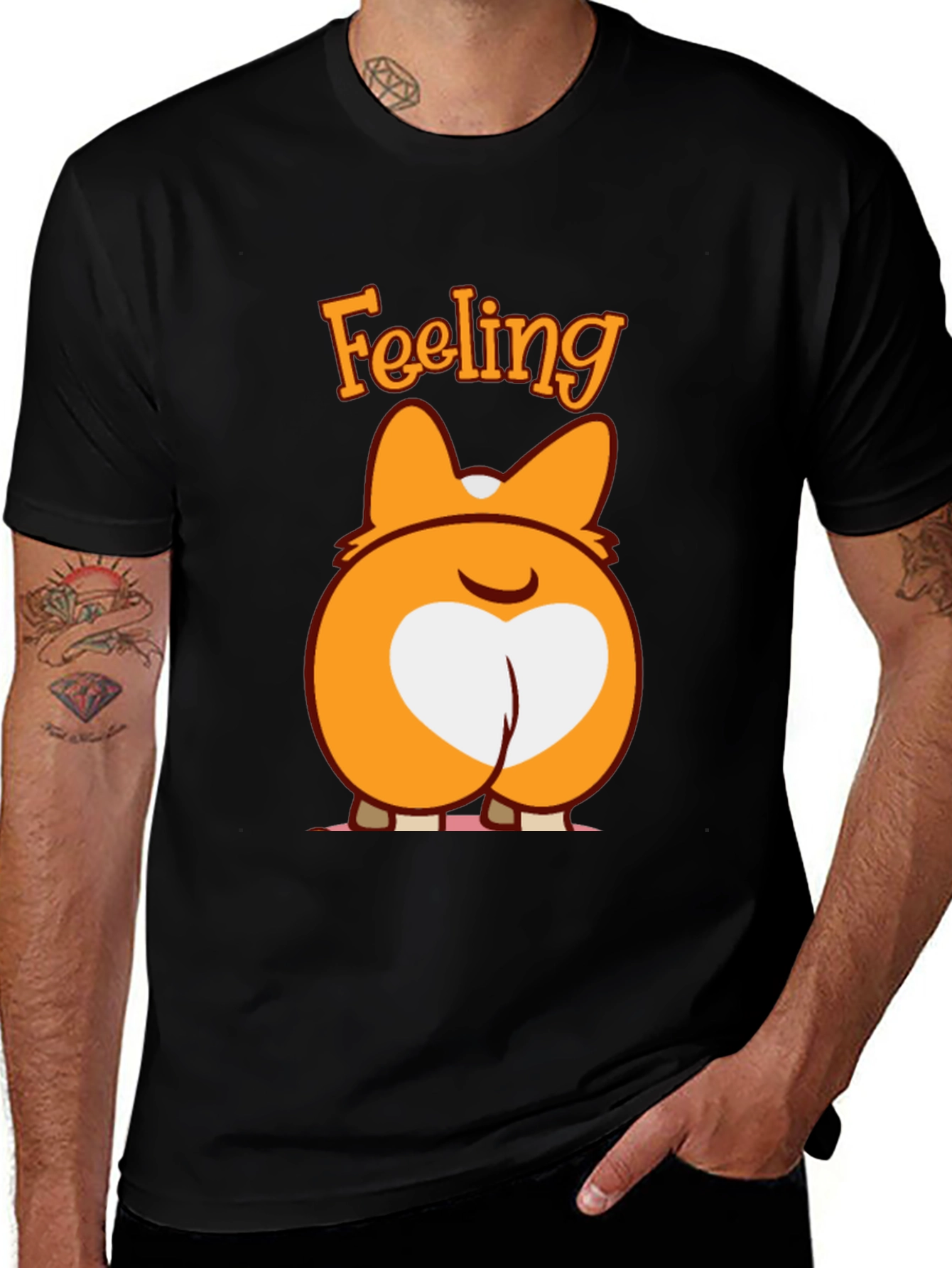 Variant 22 of Feeling Bootyful Black T-Shirt