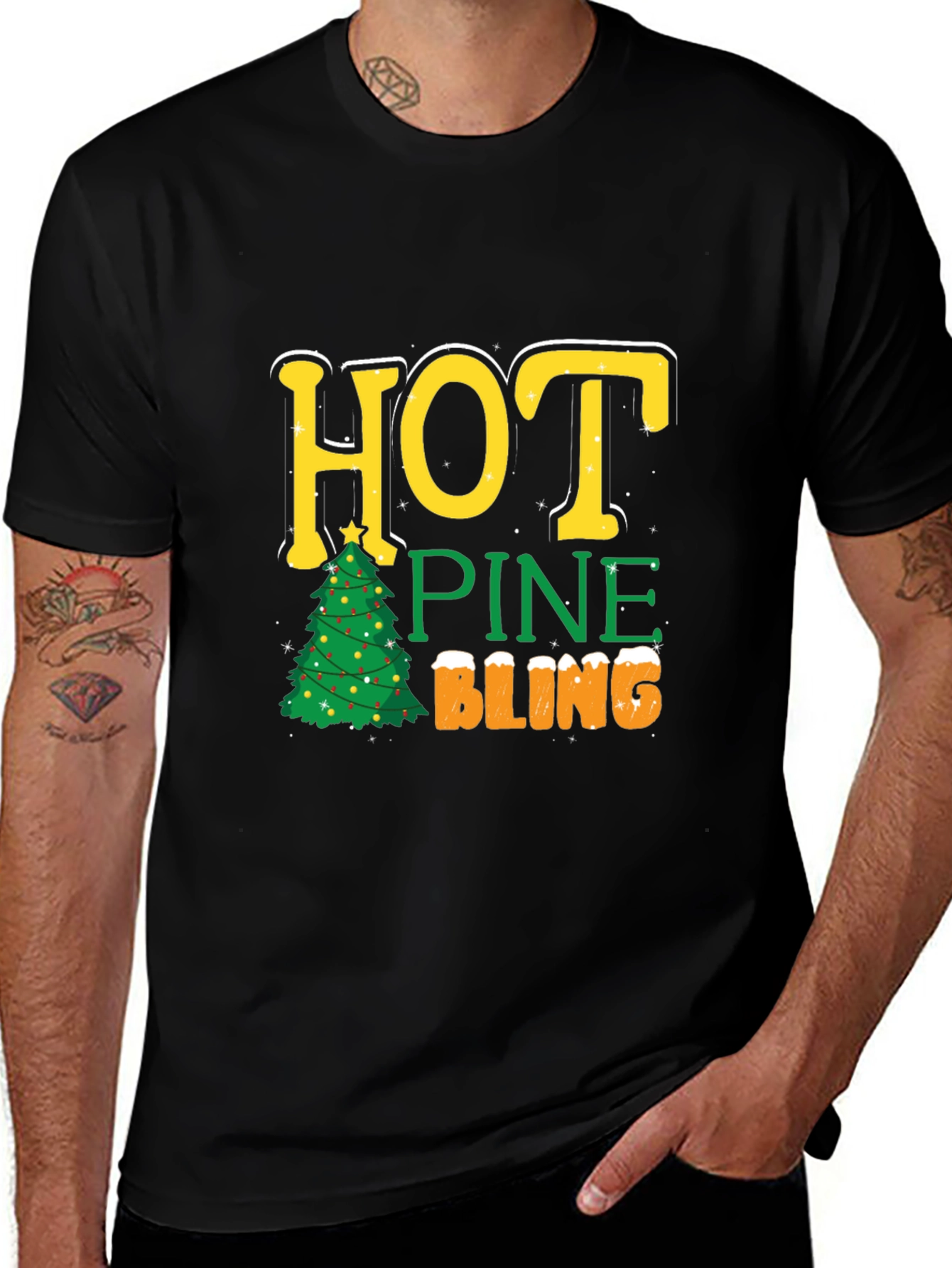 Hot Pine Bling Christmas T-Shirt