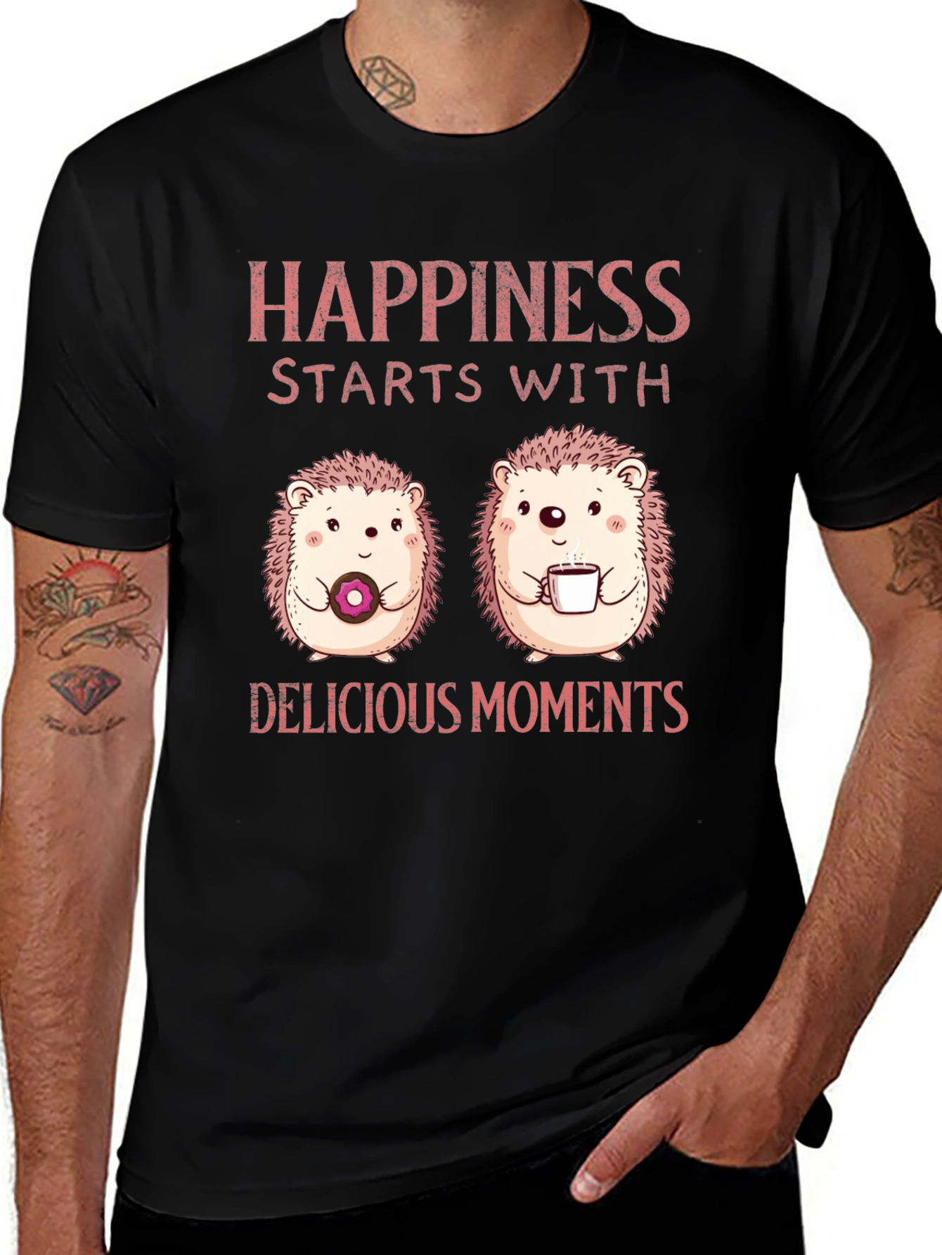 Variant 6 of Happiness Starts With Delicious Moments T-Shirt