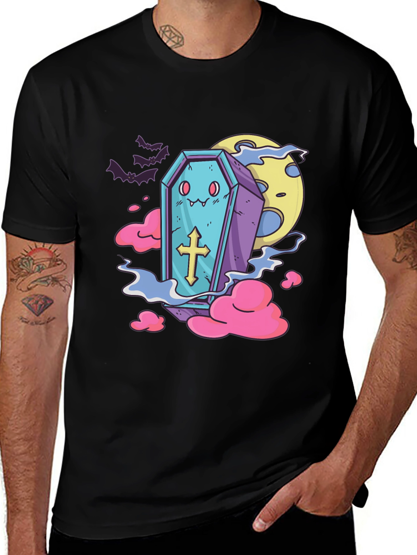 Kawaii Coffin T-Shirt - Spooky Cute Tee