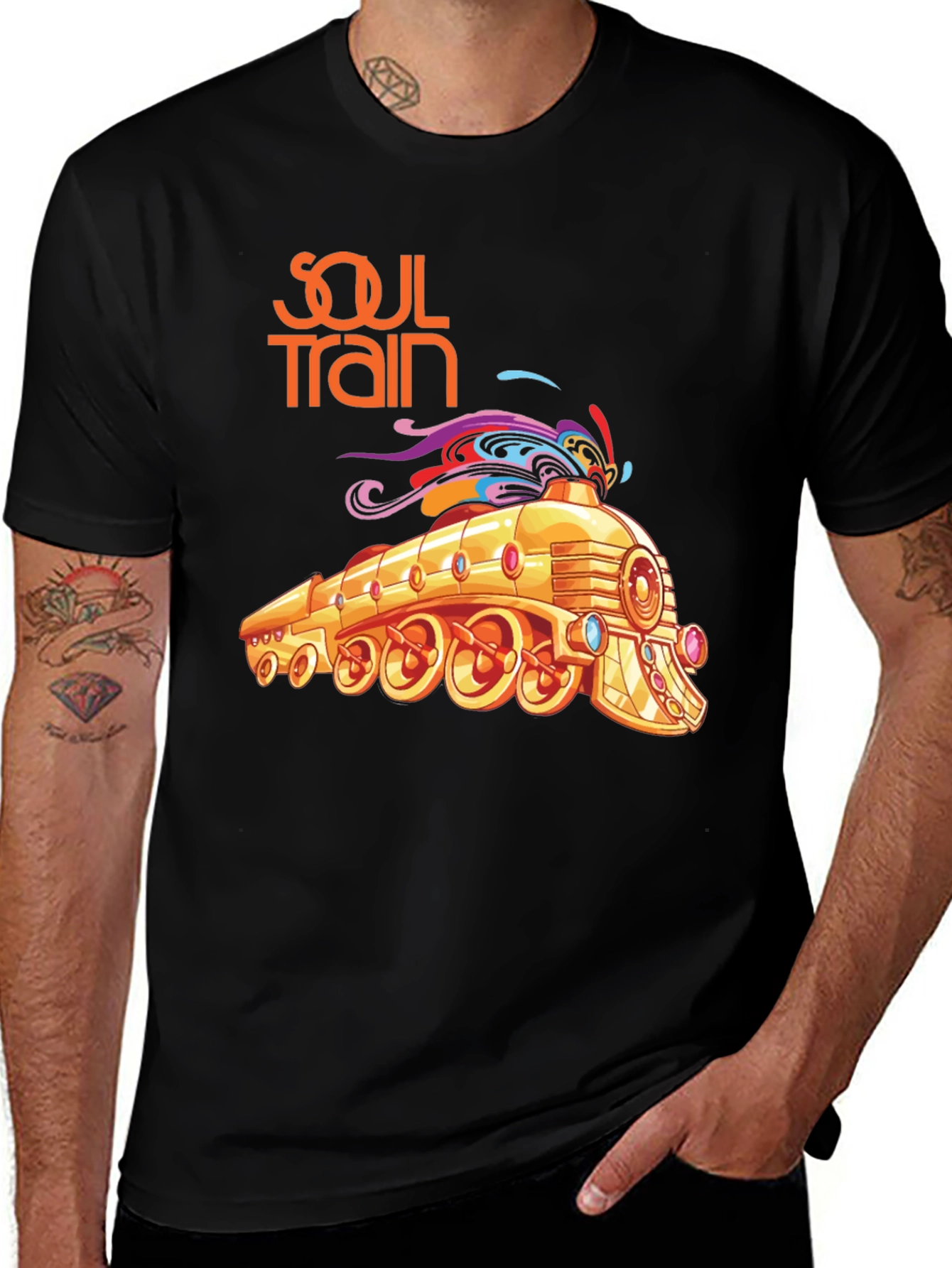 Soul Train Graphic Tee - Retro Design