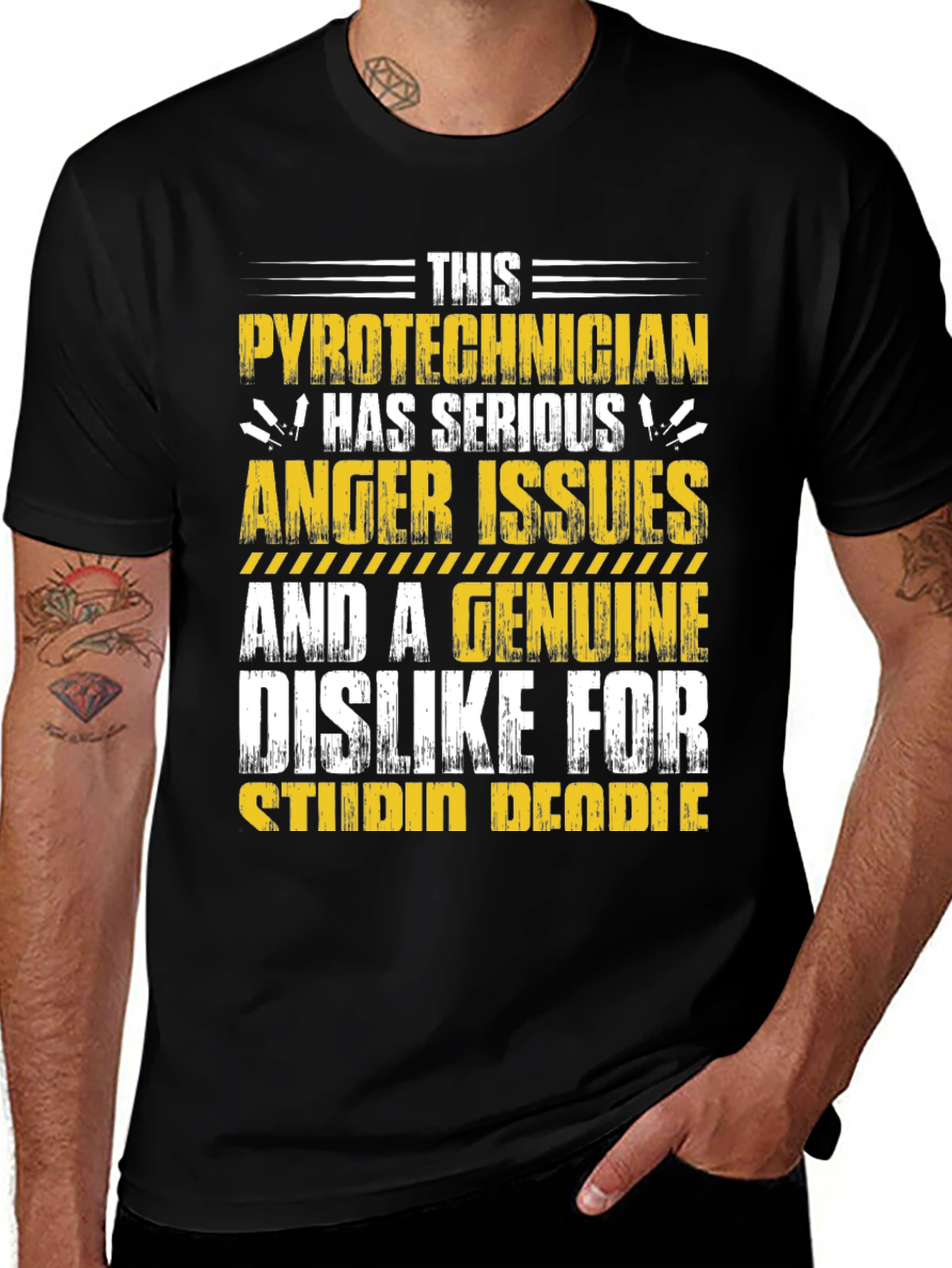 Variant 15 of Pyrotechnician Anger Issues Graphic Tee