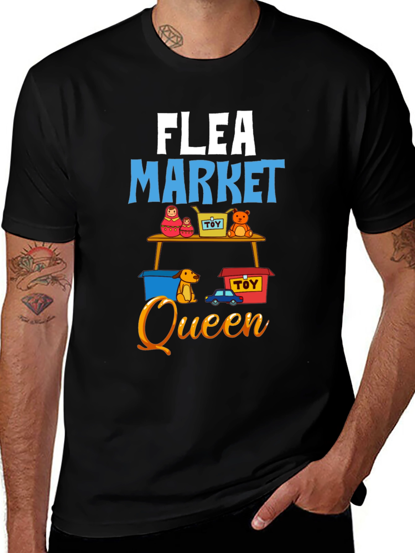 Variant 9 of Flea Market Queen Graphic T-Shirt