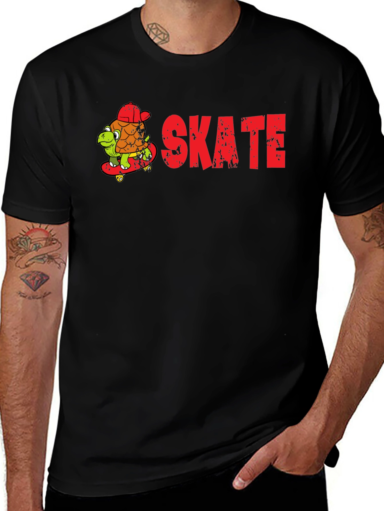 Variant 30 of Skateboarding Turtle Graphic T-Shirt