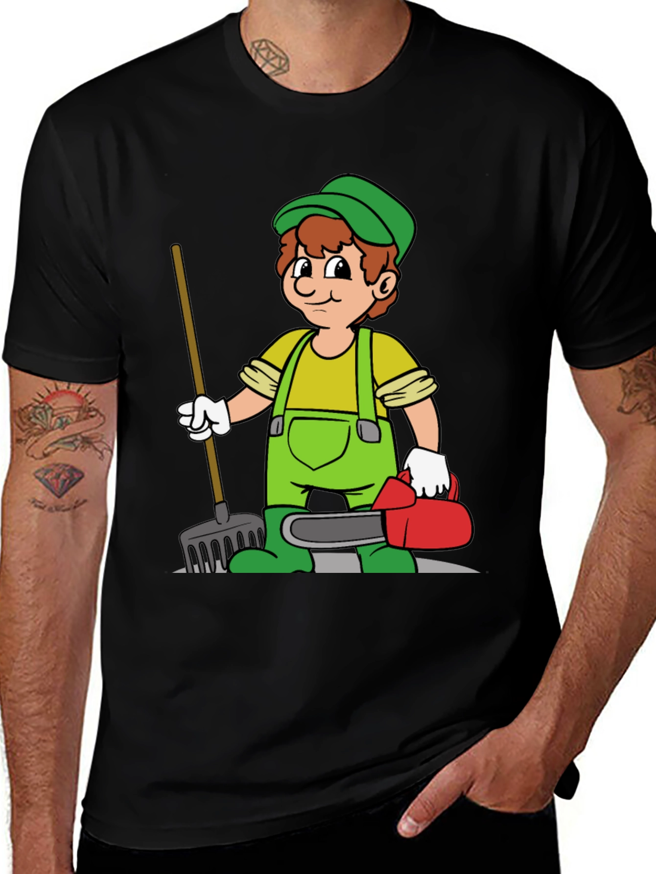 Variant 26 of Gardener Cartoon T-Shirt