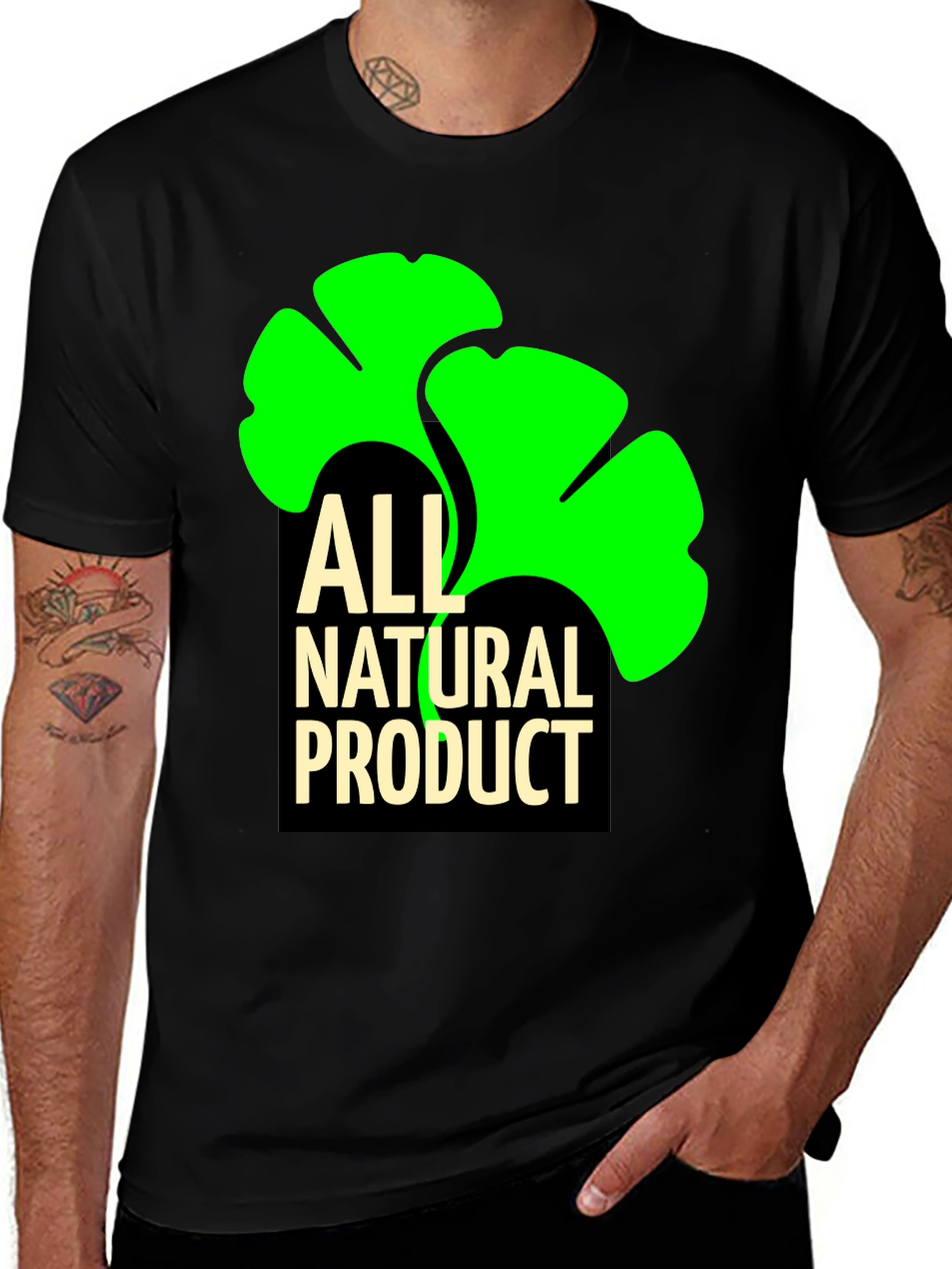 Variant 10 of All Natural Product Black T-Shirt