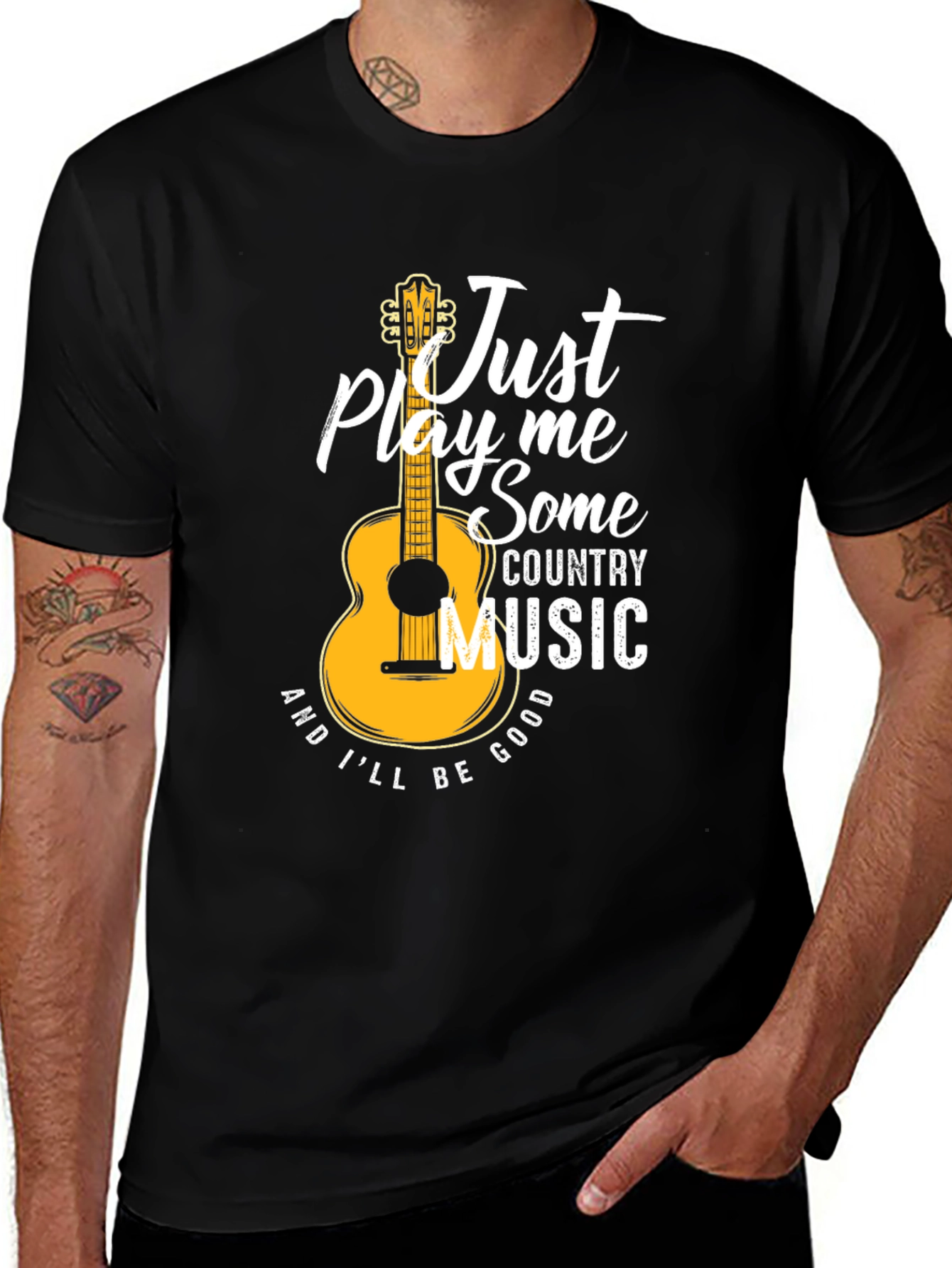 Variant 25 of Just Play Me Some Country Music Graphic T-Shirt