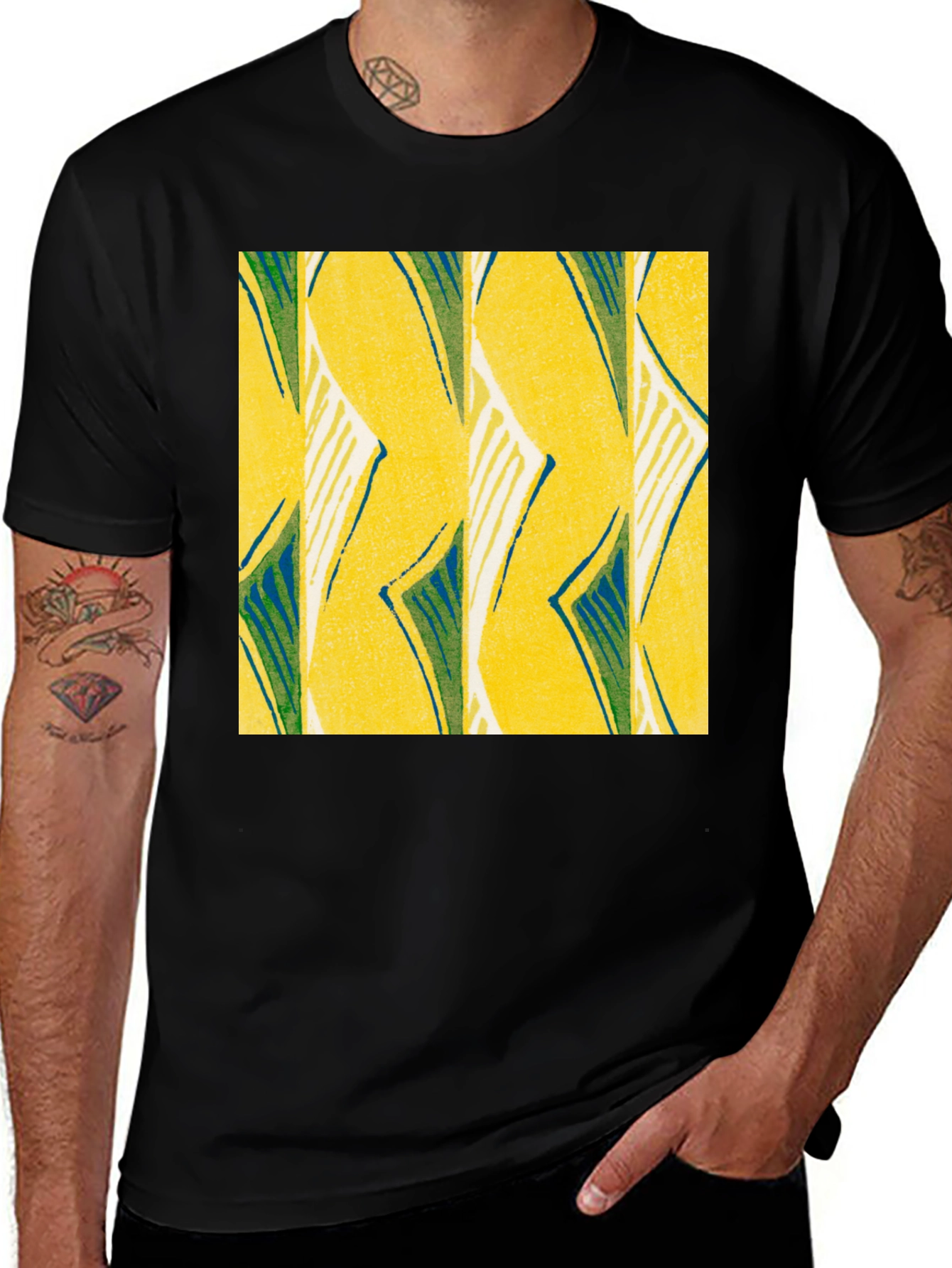 Variant 23 of Abstract Geometric Patterned T-Shirt