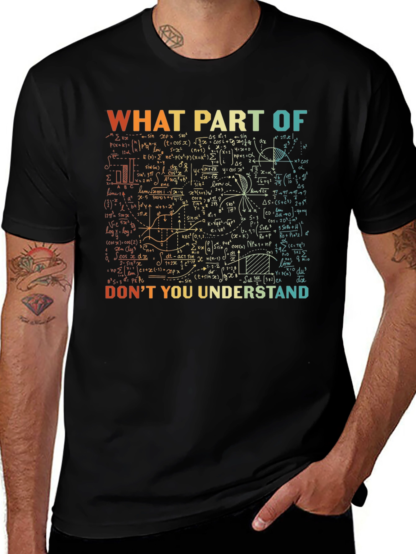 Math Equations Graphic T-Shirt: What Part Don't You Understand?