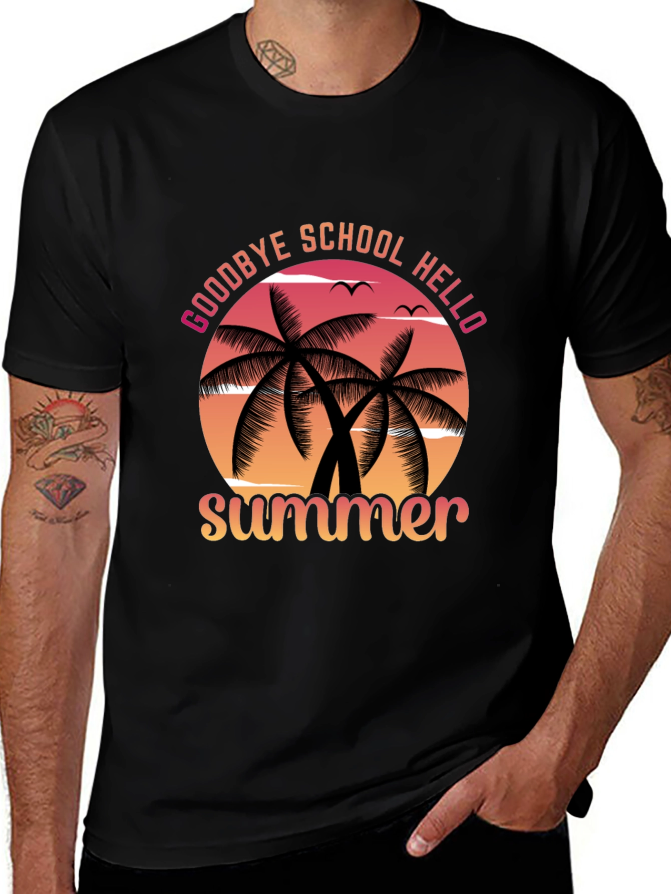 Variant 26 of Goodbye School Hello Summer Graphic Tee