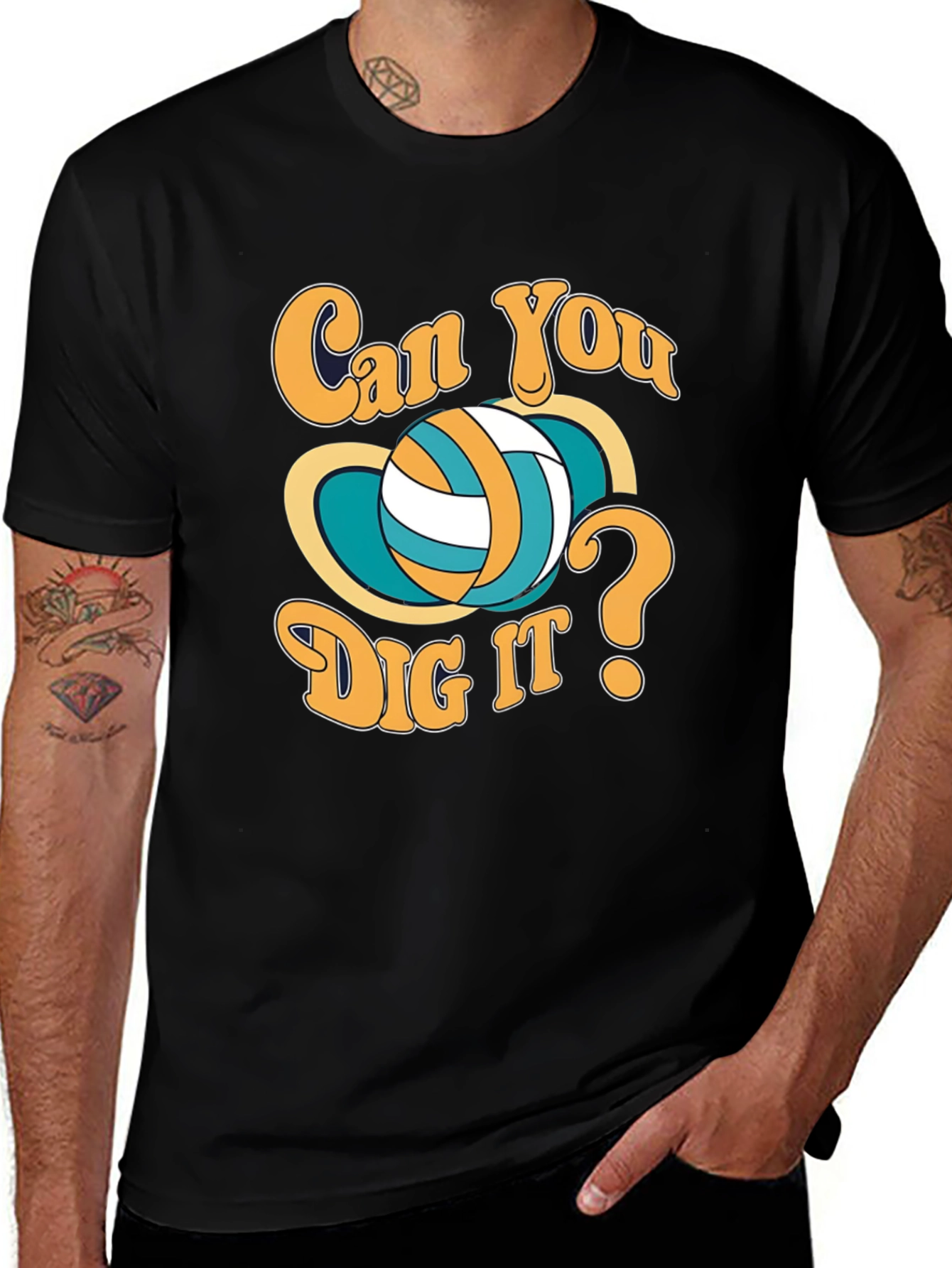 Variant 27 of Can You Dig It Volleyball Graphic T-Shirt