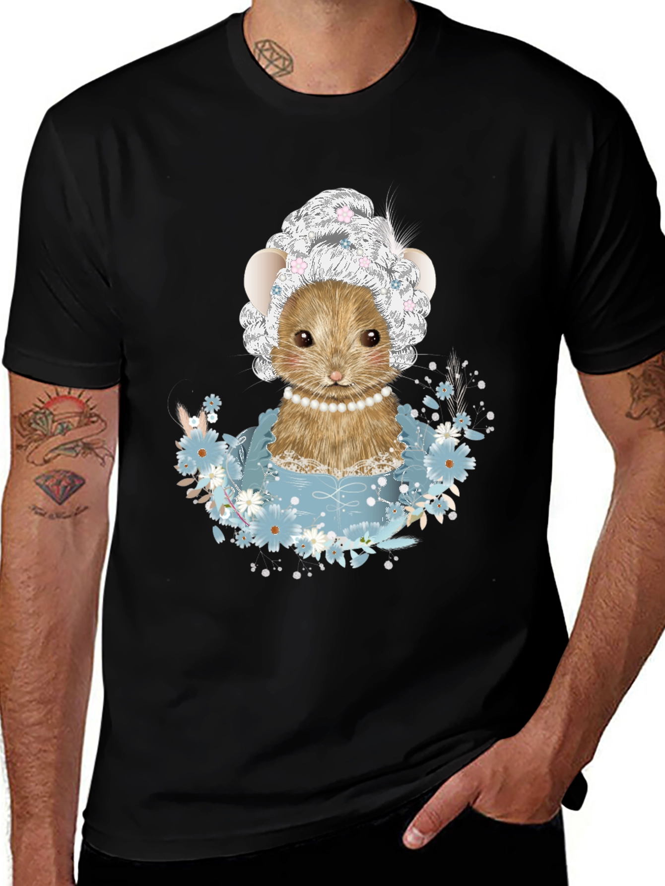 Variant 22 of Cute Mouse Queen T-Shirt - Funny Rodent Design