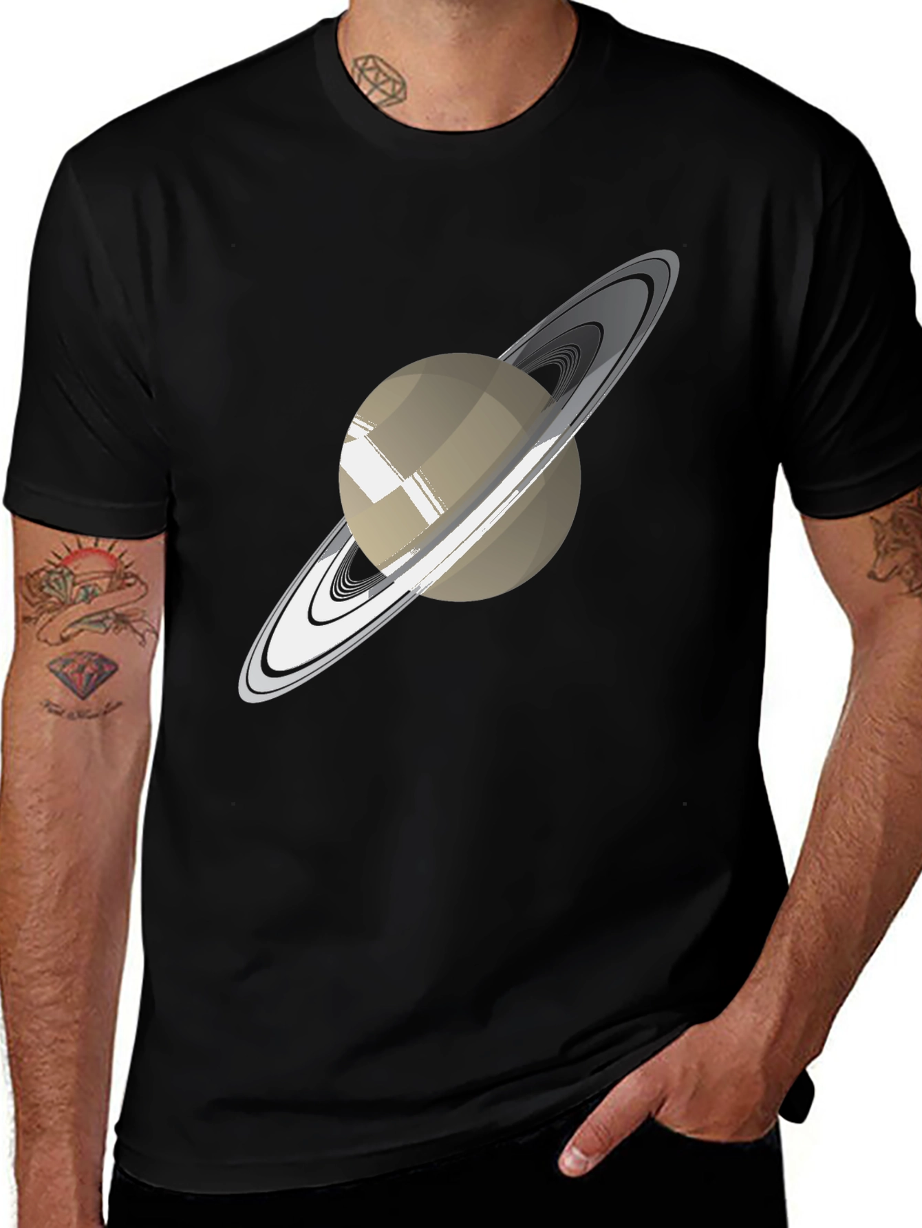 Saturn Graphic T-Shirt - Cosmic Style