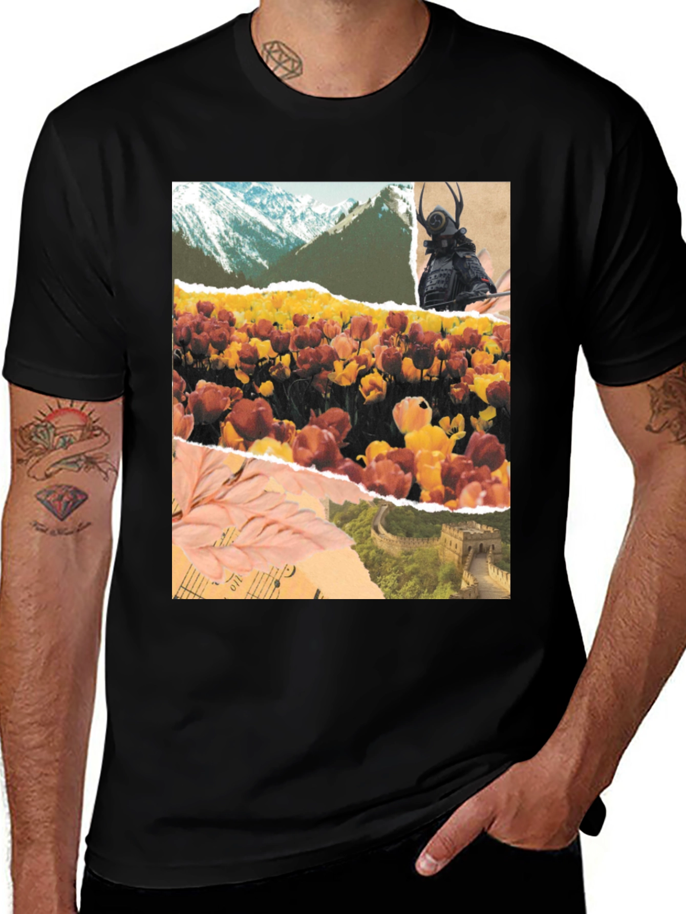 Variant 28 of Art Collage Graphic T-Shirt