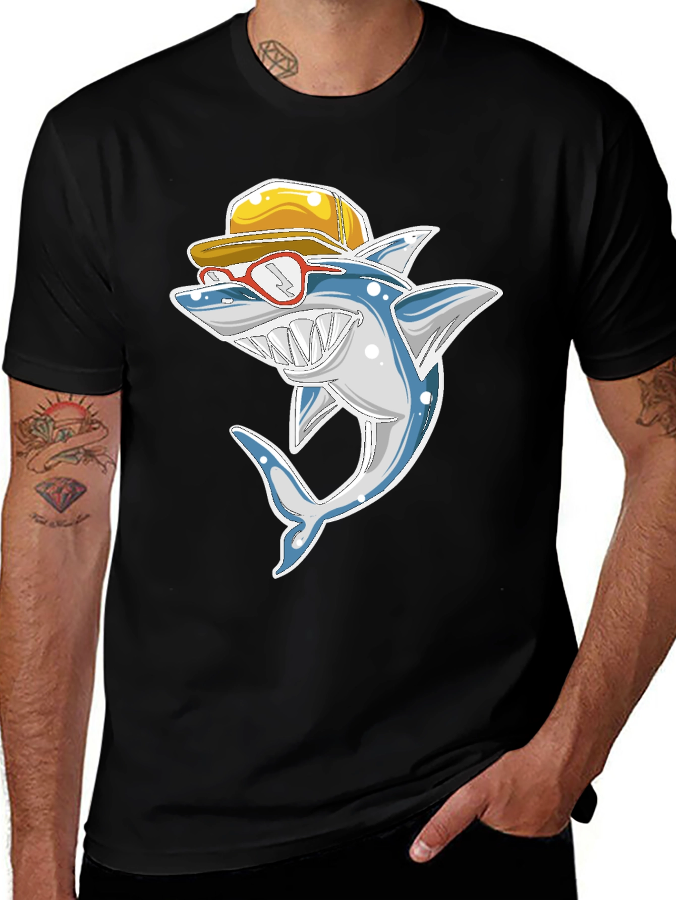 Variant 17 of Cool Shark T-Shirt - Fun Cartoon Graphic Tee