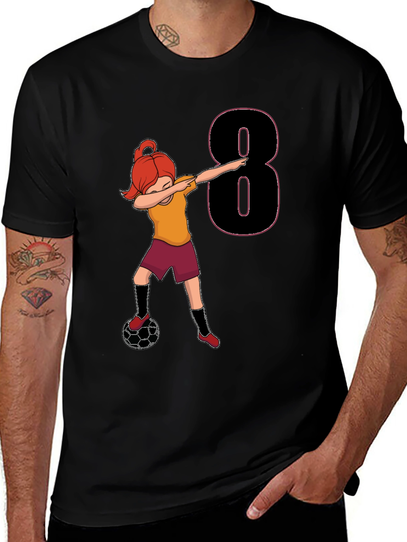 Variant 14 of Soccer Girl 8th Birthday T-Shirt