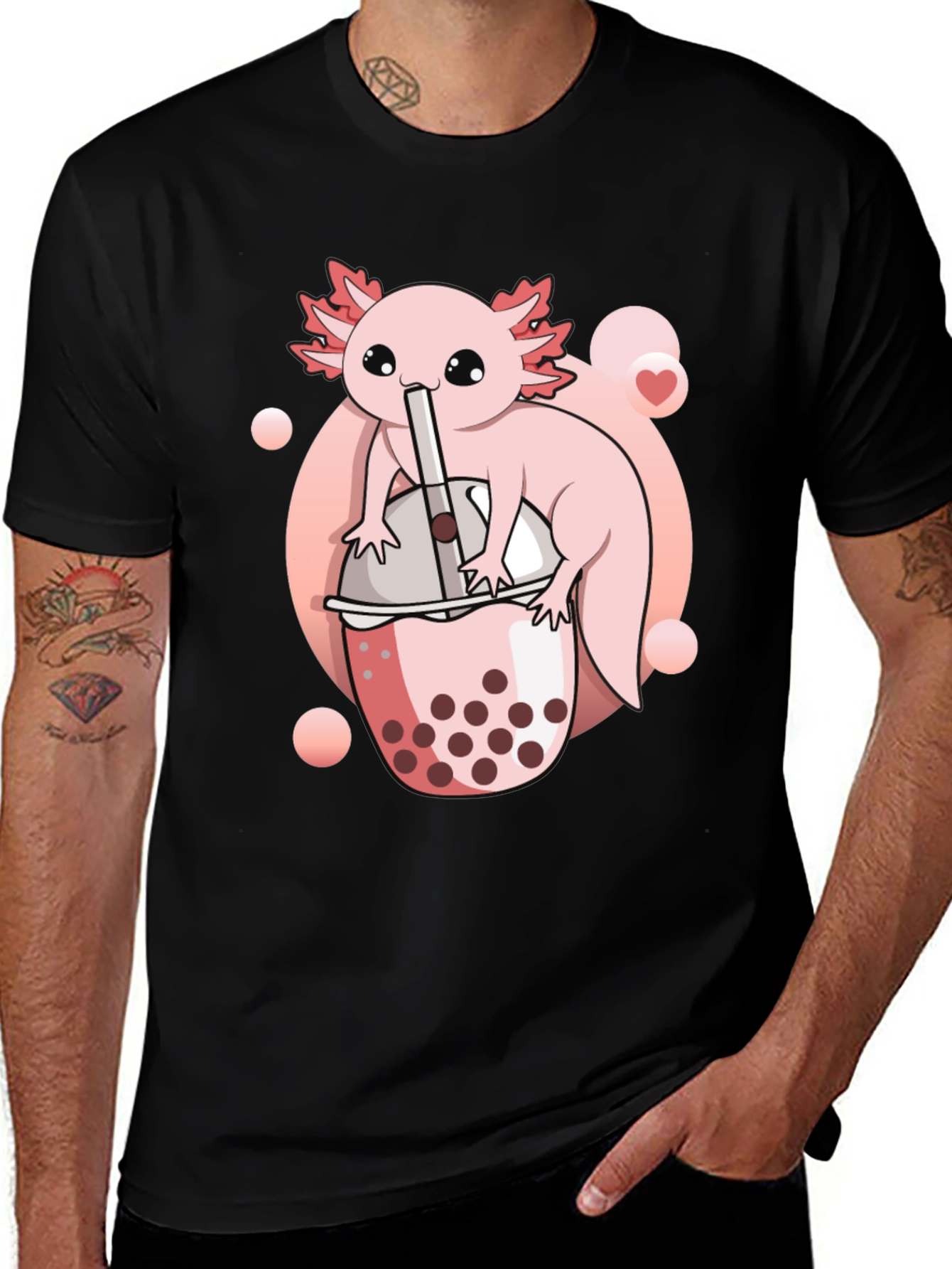 Variant 30 of Axolotl Boba Tea Graphic Tee