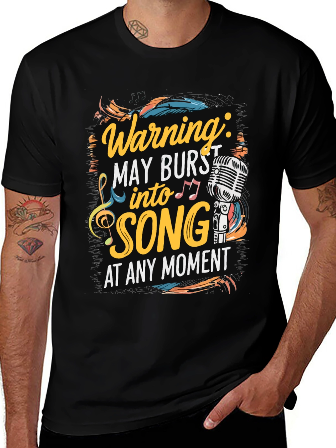 Variant 5 of Warning May Burst into Song T-Shirt