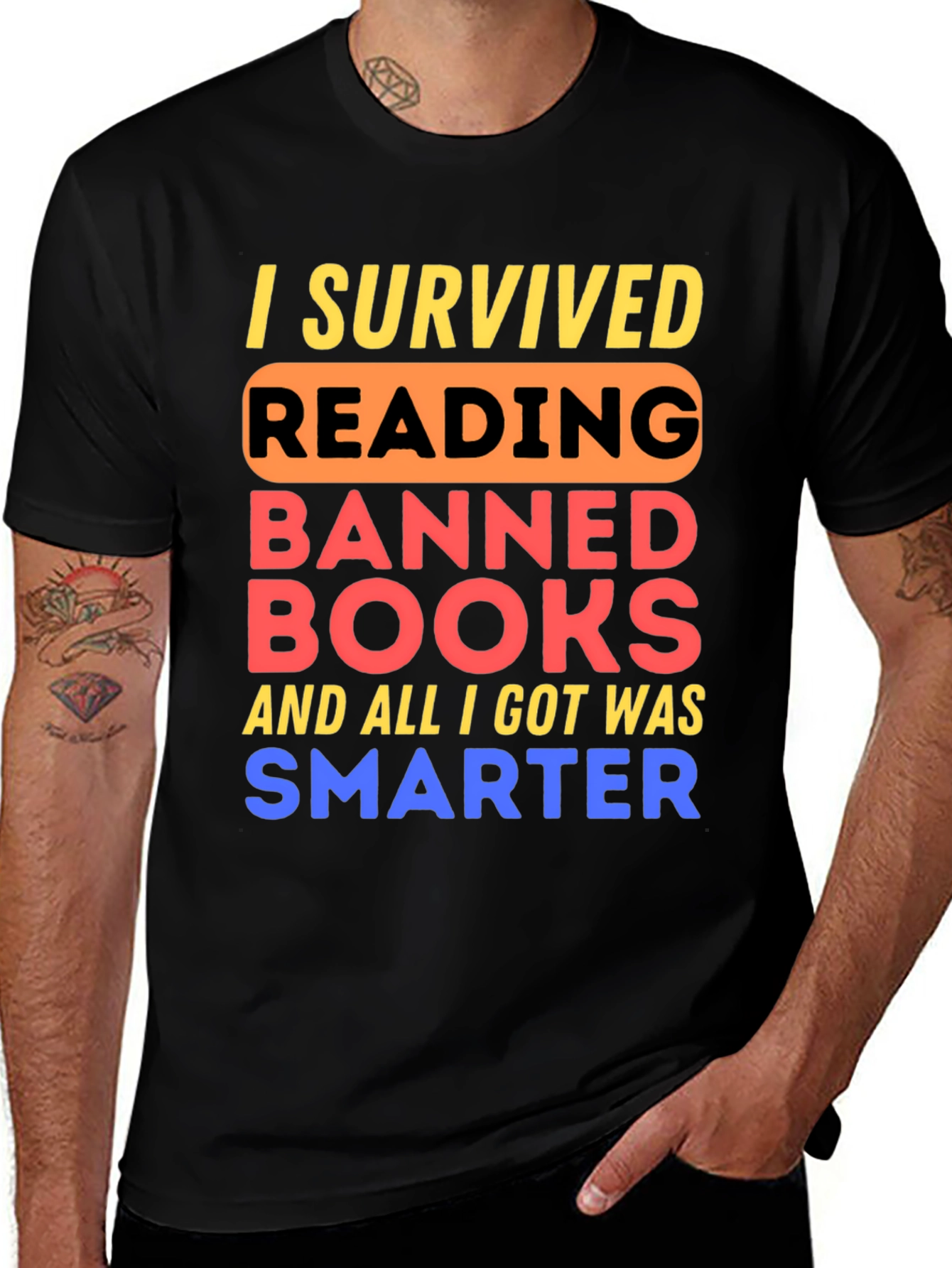 Variant 11 of I Survived Reading Banned Books T-Shirt