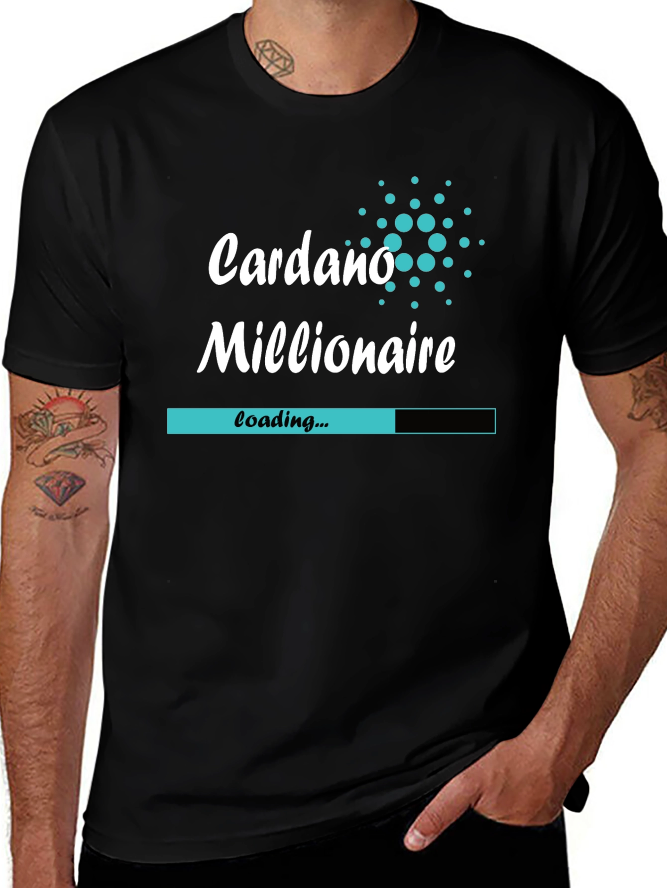 Cardano Millionaire Loading Black T-Shirt