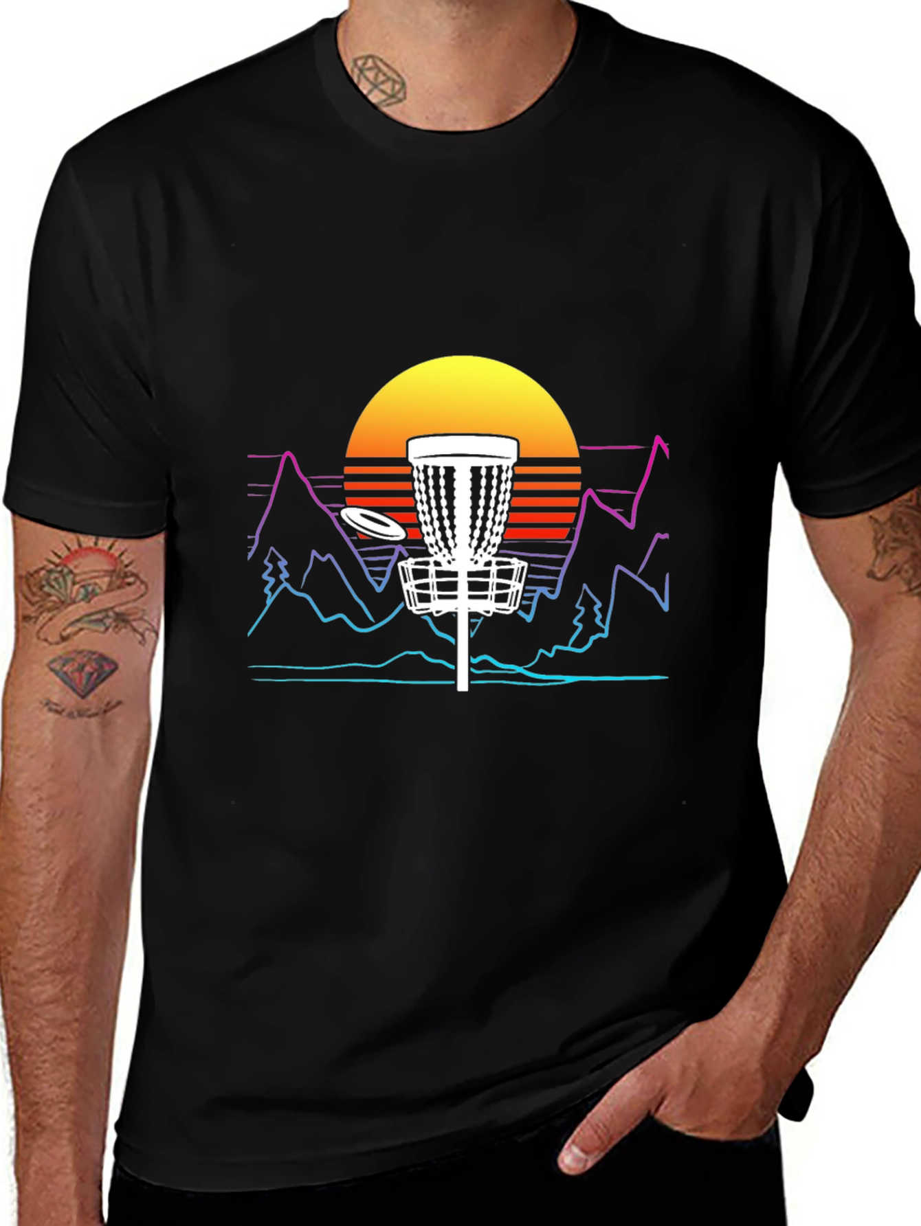 Variant 13 of Retro Disc Golf T-Shirt