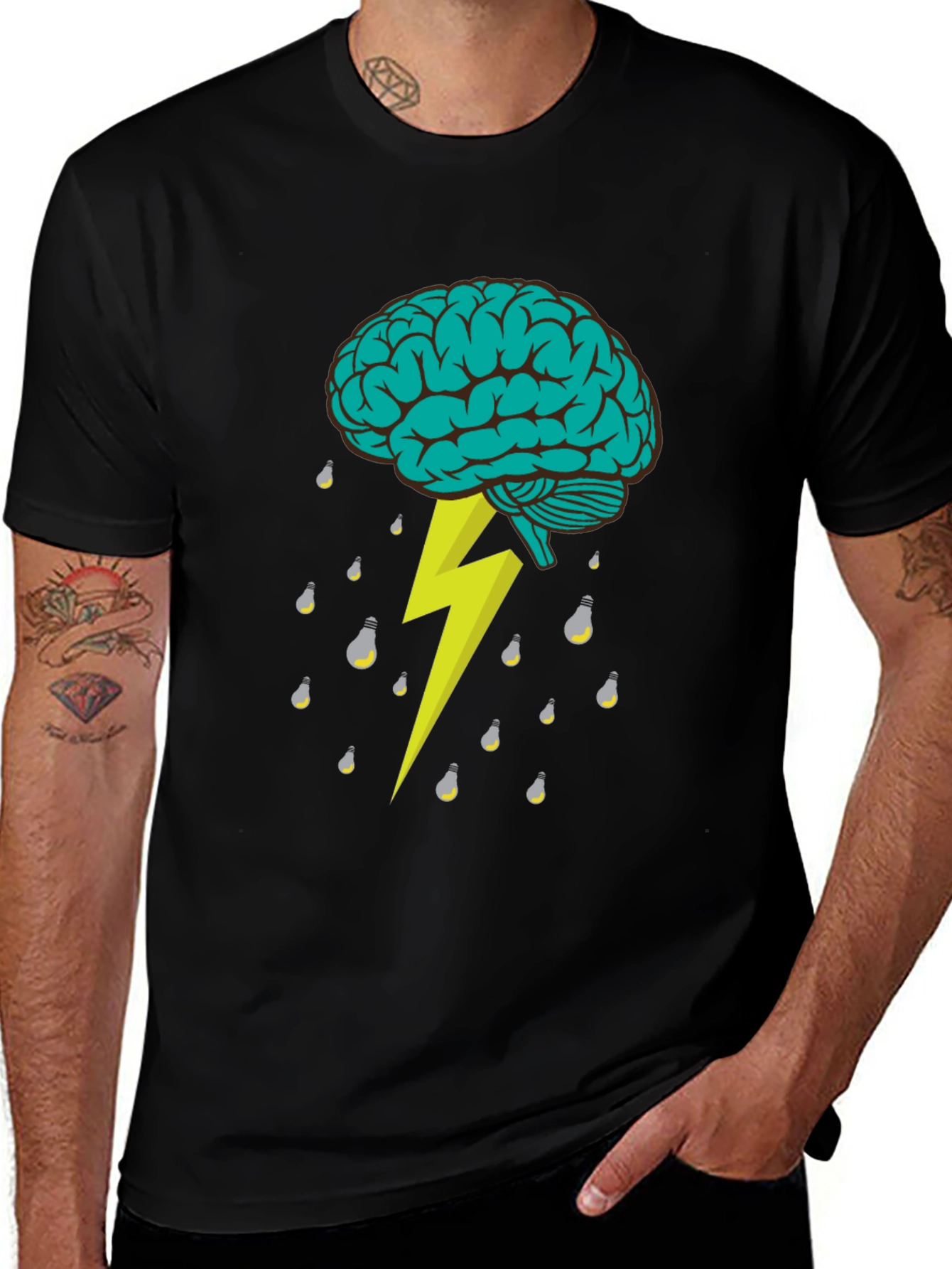 Variant 18 of Brainstorm Black Graphic Tee