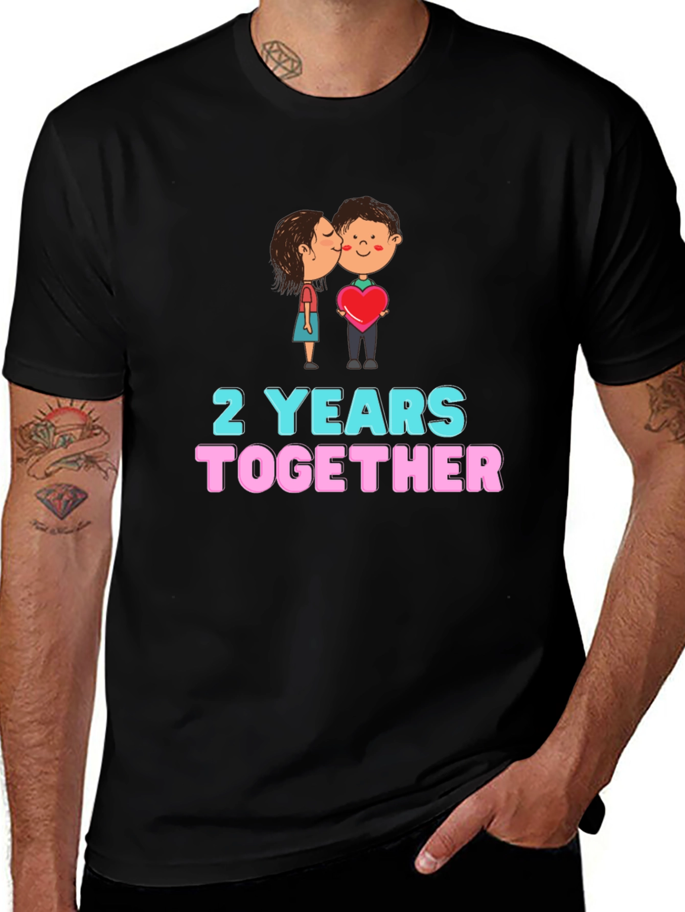 Variant 4 of 2 Years Together Anniversary T-Shirt