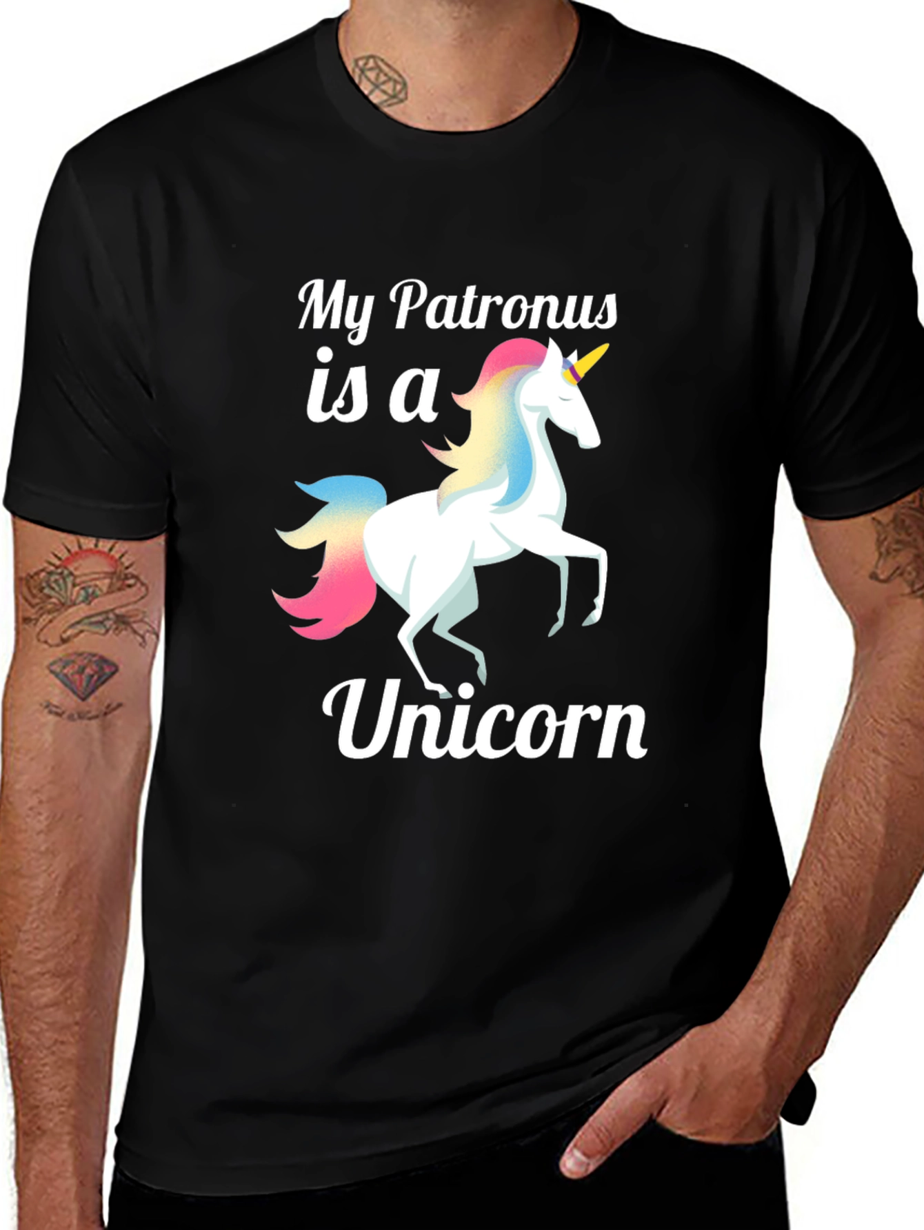 Variant 25 of My Patronus is a Unicorn Graphic Tee