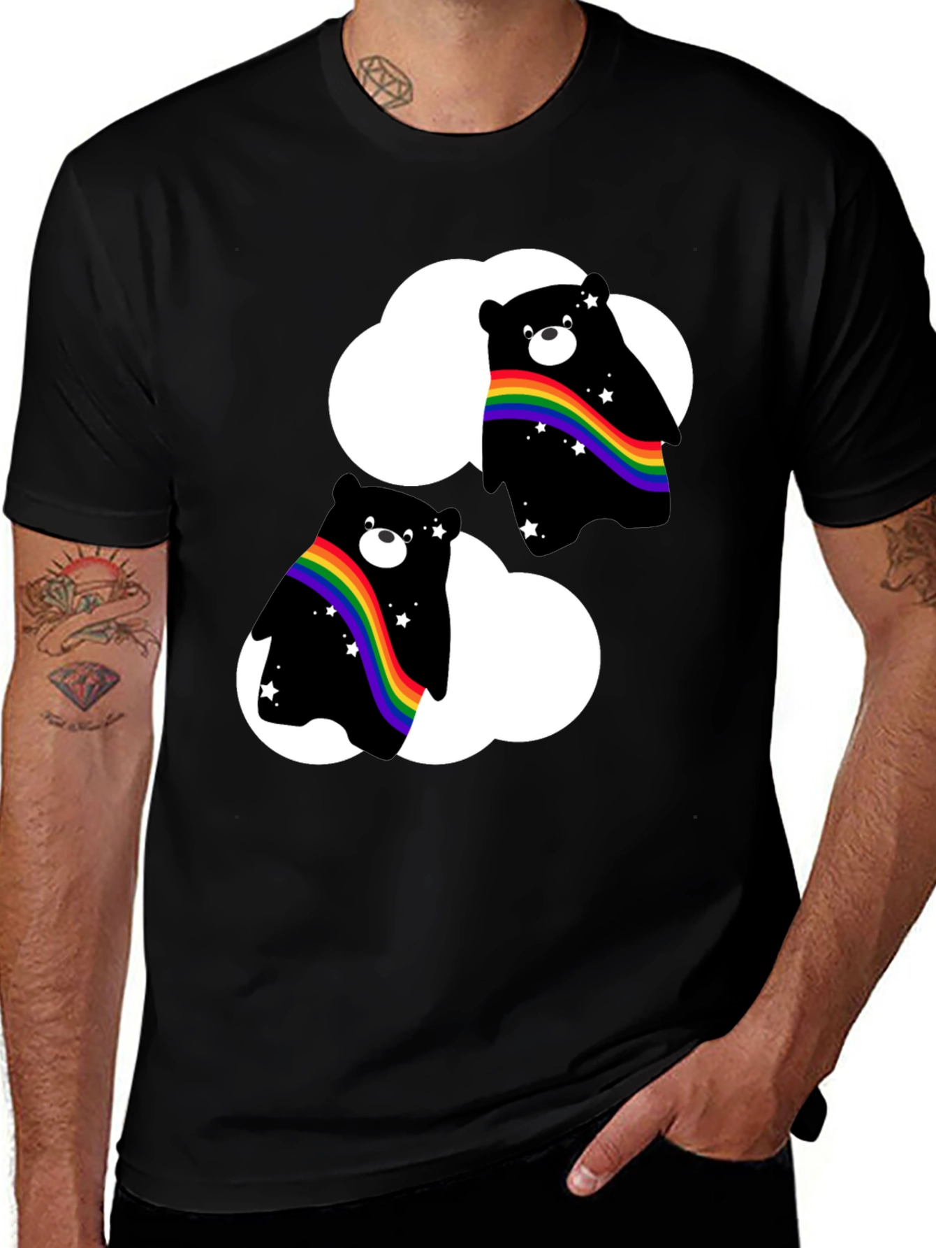 Variant 24 of Rainbow Bear Cloud T-Shirt - Pride Style