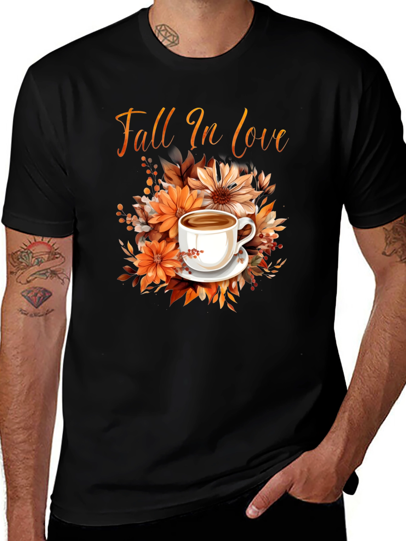 Variant 5 of Fall In Love Coffee T-Shirt