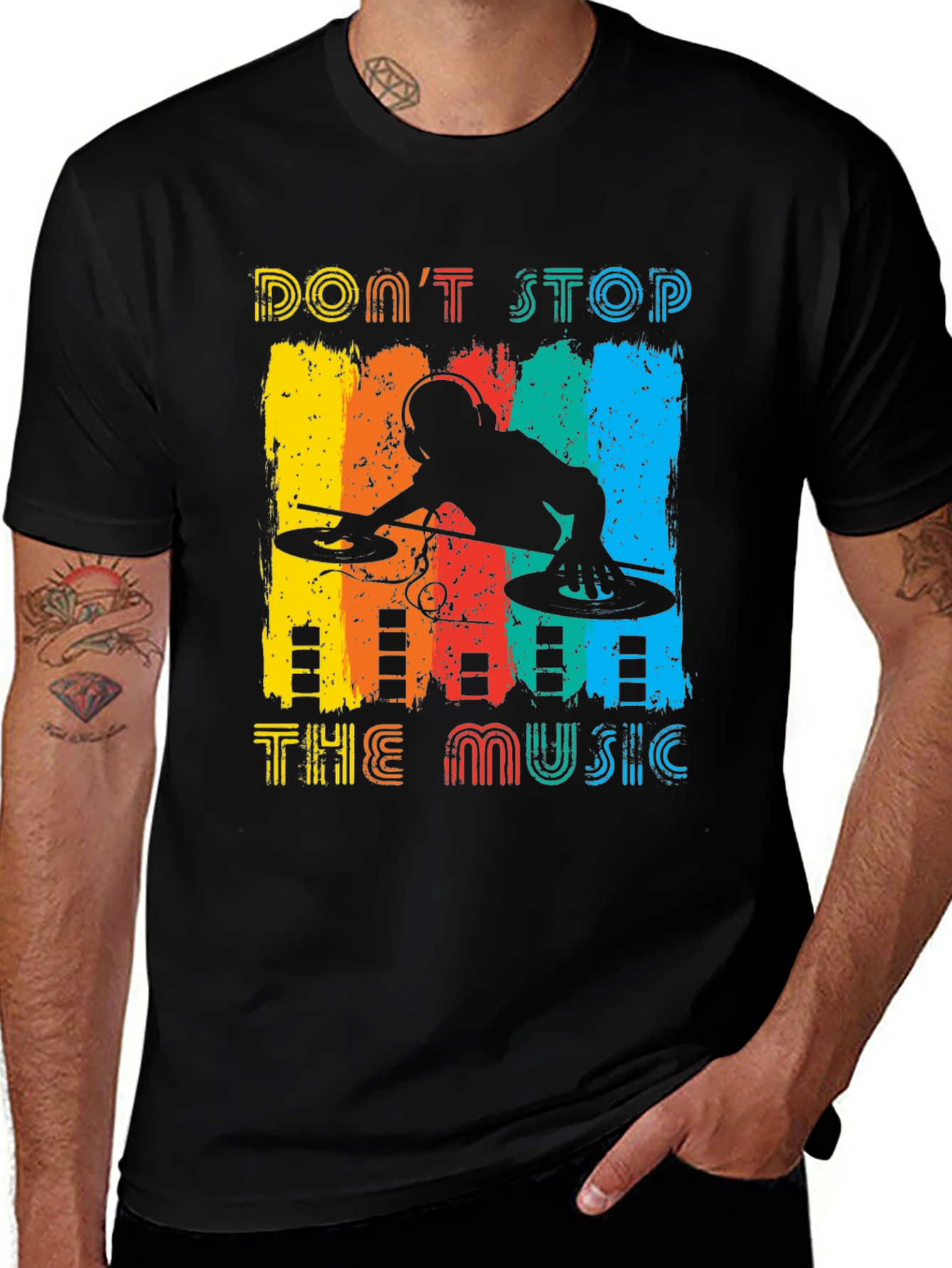 Variant 13 of Don't Stop the Music DJ Graphic T-Shirt