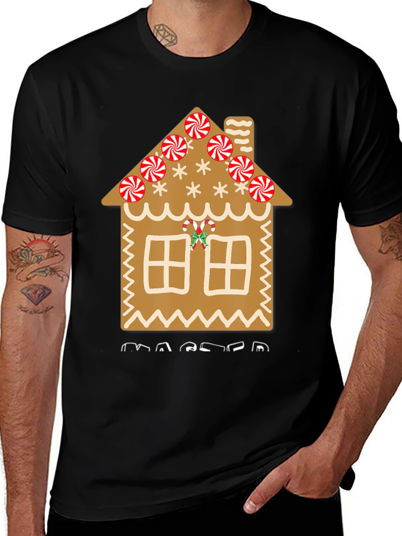Variant 8 of Gingerbread House Christmas T-Shirt