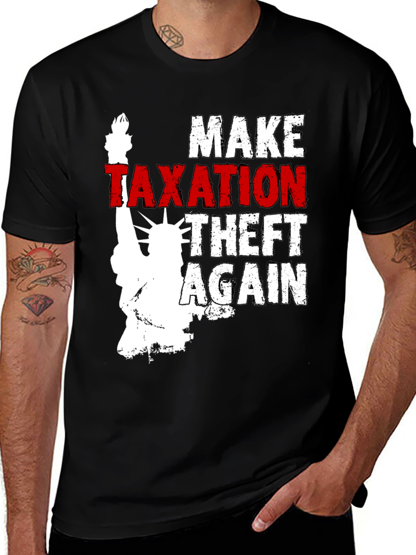 Variant 9 of Make Taxation Theft Again T-Shirt