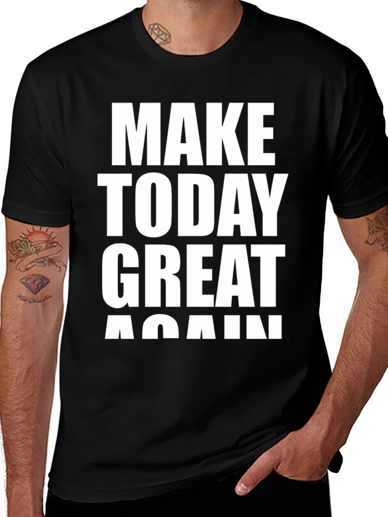 Variant 29 of Make Today Great Again Graphic Tee - Black