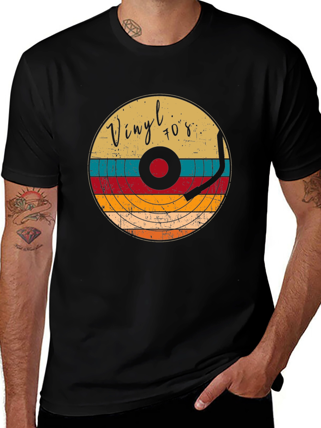 Variant 11 of Retro Vinyl Record 70s Style T-Shirt
