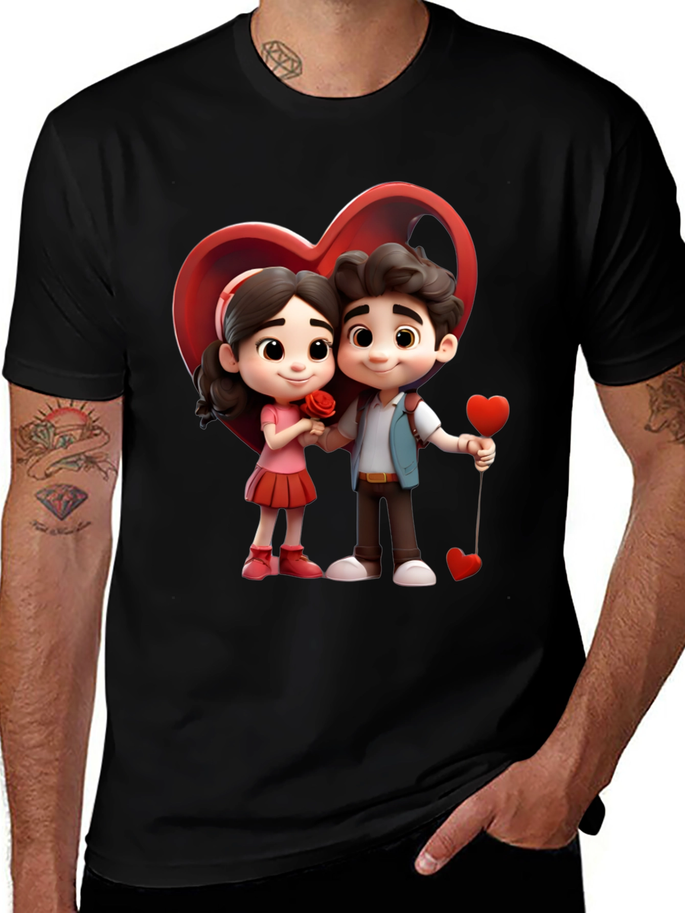 Variant 14 of Cartoon Couple T-Shirt