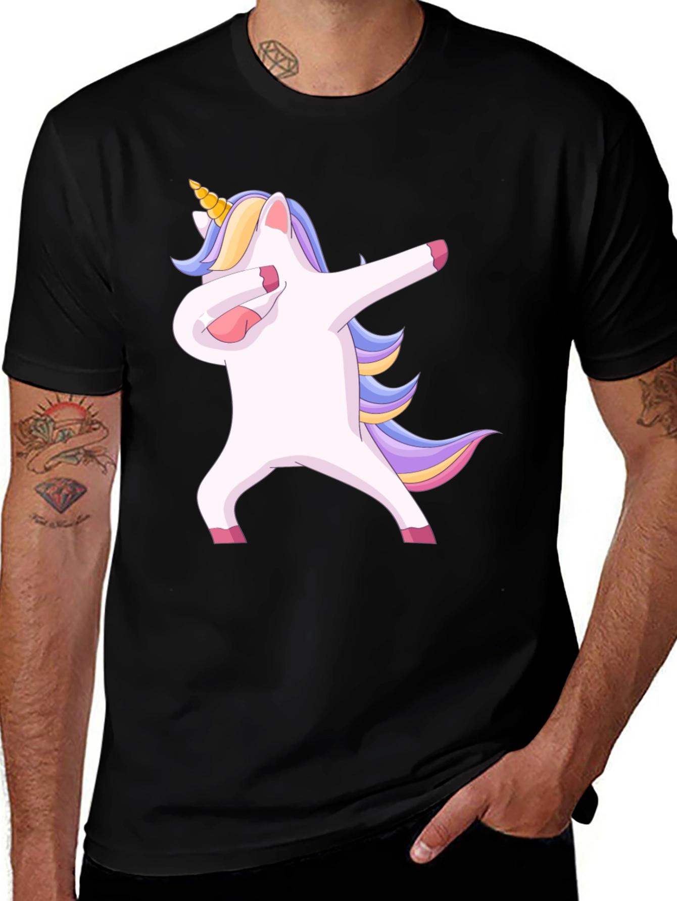 Variant 14 of Dabbing Unicorn T-Shirt - Fun & Unique Design