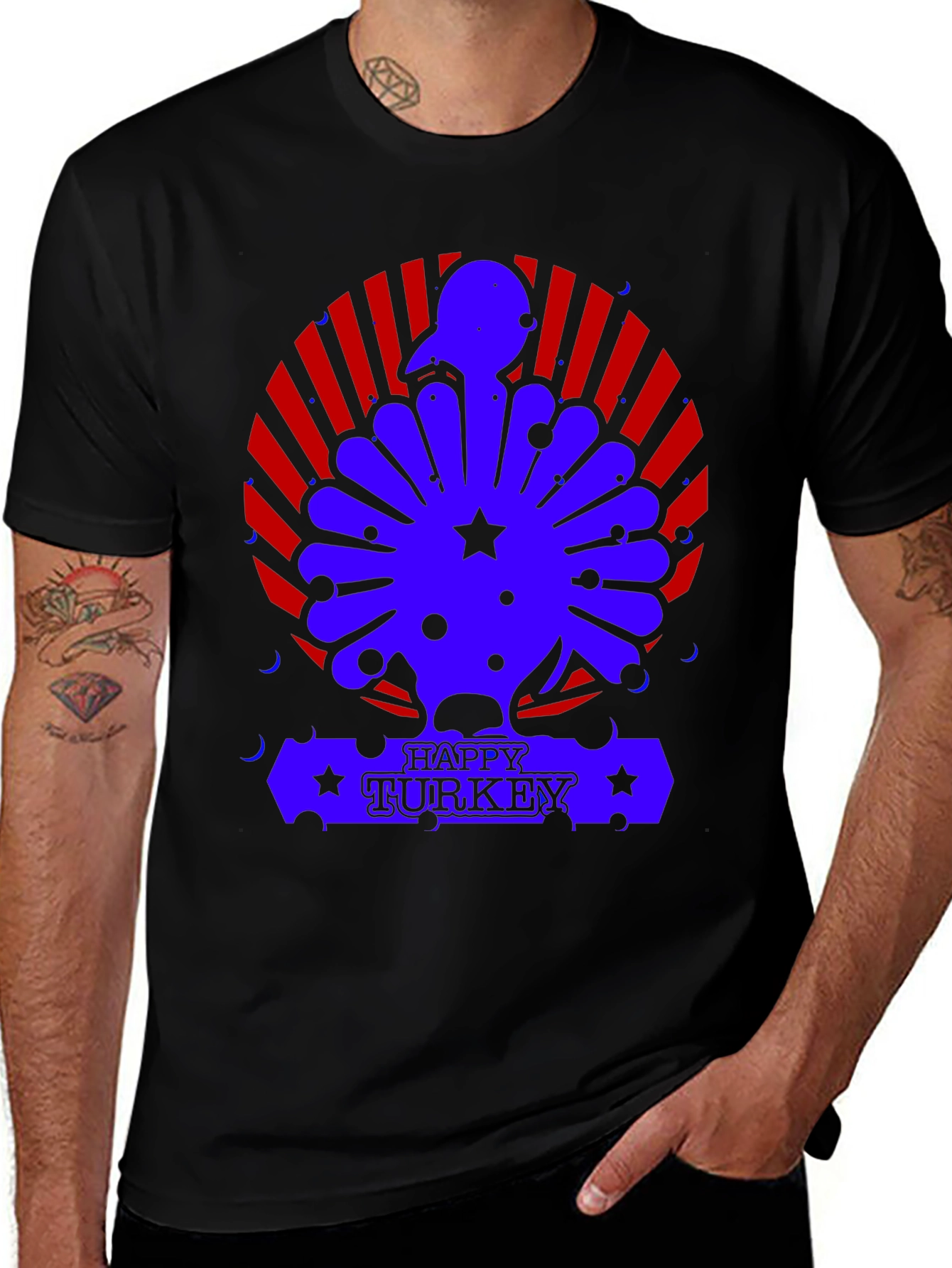 Variant 14 of Happy Turkey Graphic T-Shirt