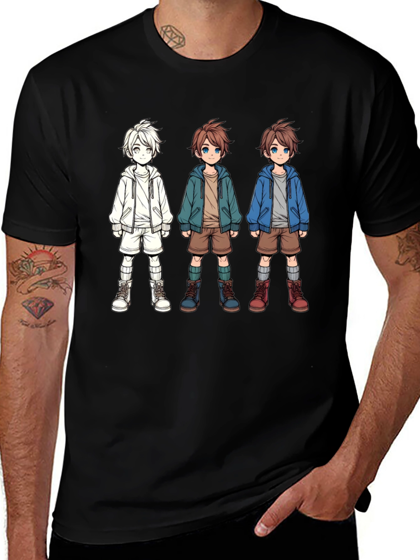 Variant 28 of Anime Boy T-Shirt