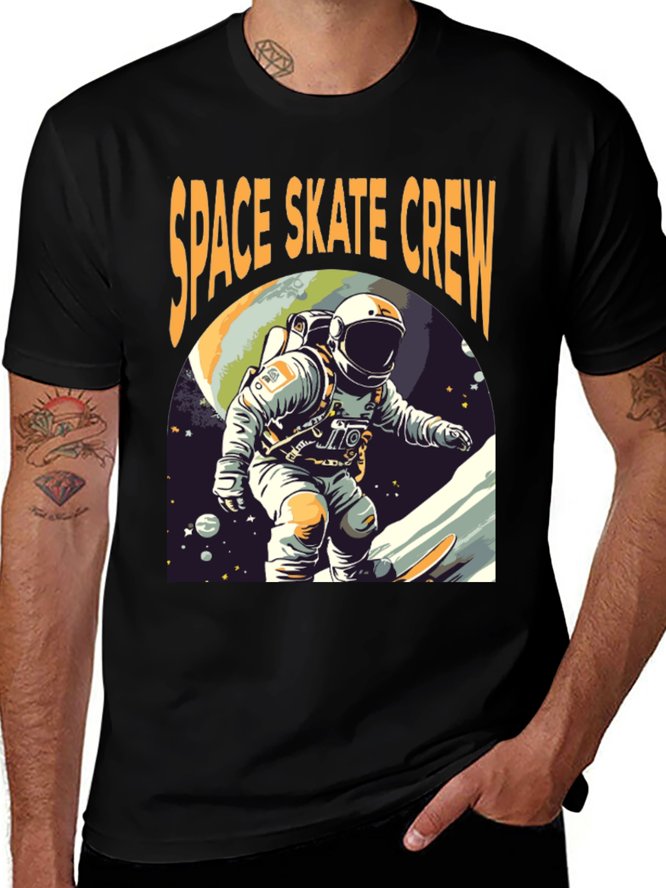 Variant 16 of Space Skate Crew Graphic Tee