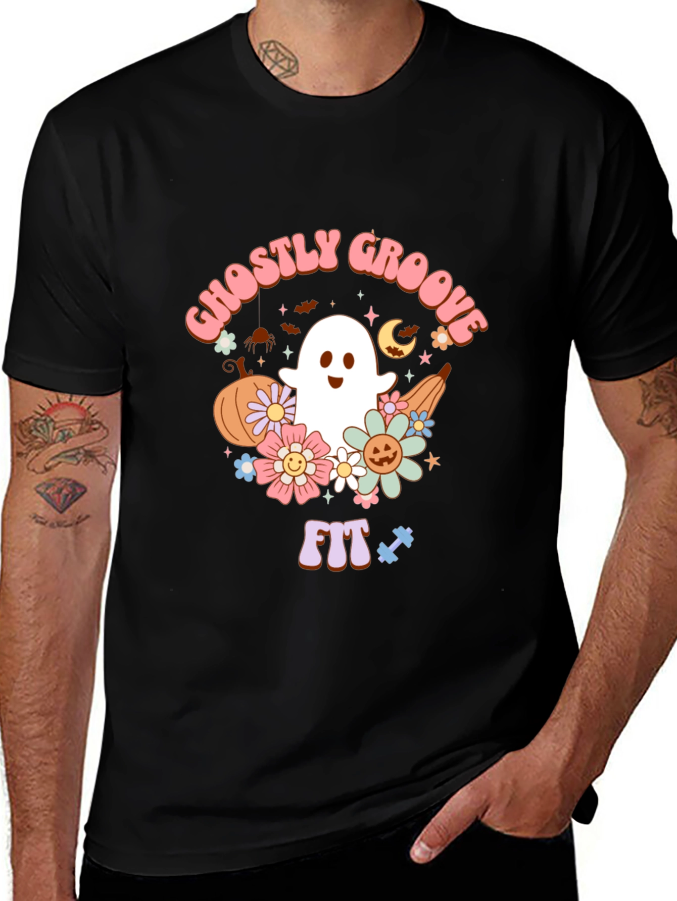 Variant 6 of Ghostly Groove Halloween T-Shirt