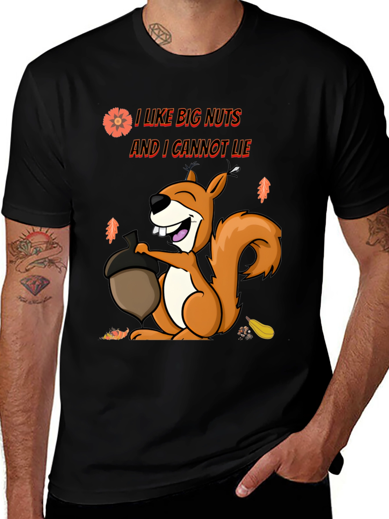 Variant 30 of I Like Big Nuts T-Shirt - Funny Squirrel Tee