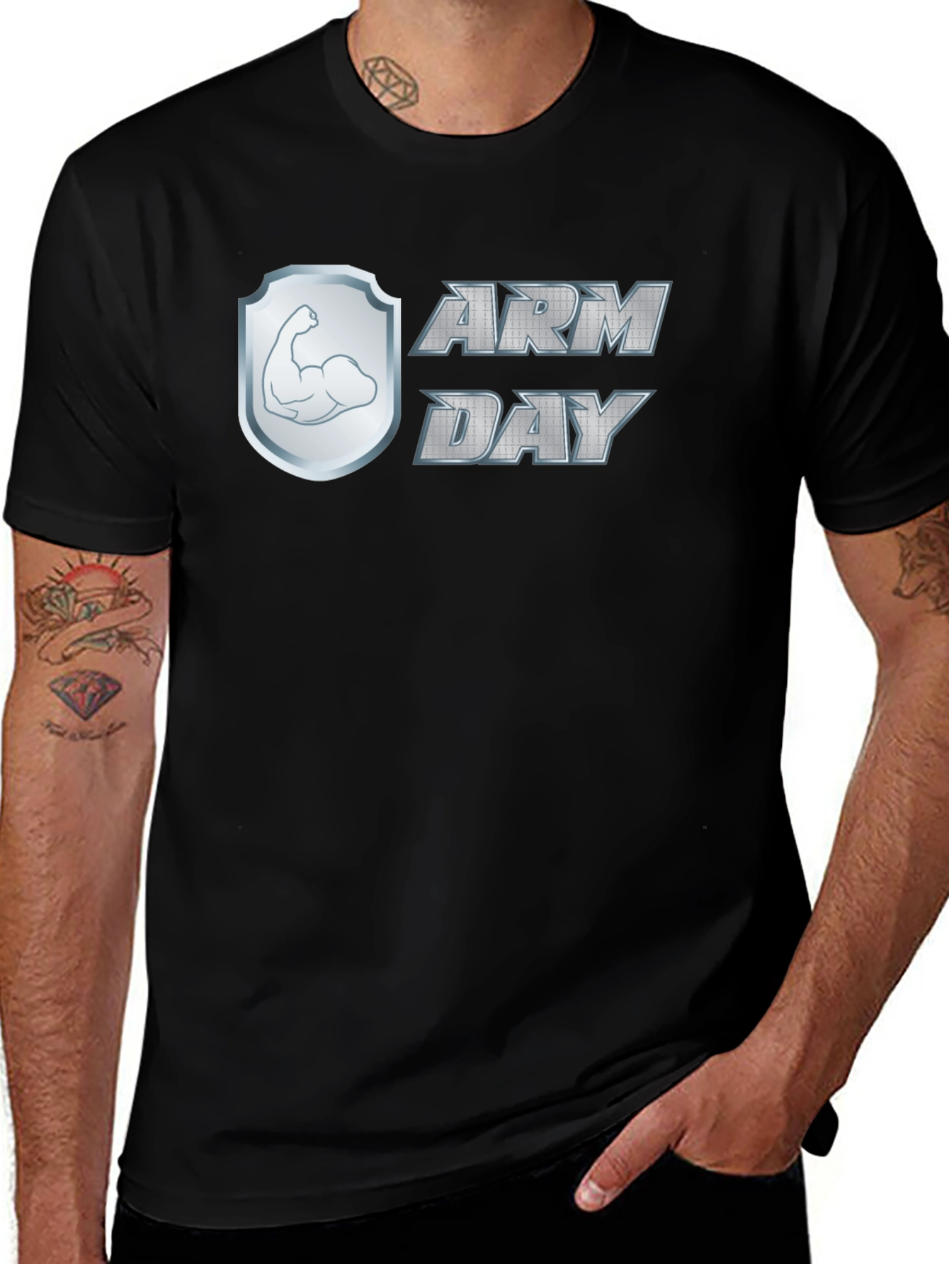 Arm Day Gym Workout T-Shirt