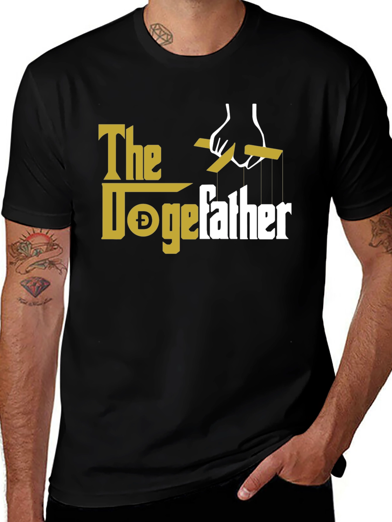 The DogeFather T-Shirt - Crypto Meme Tee