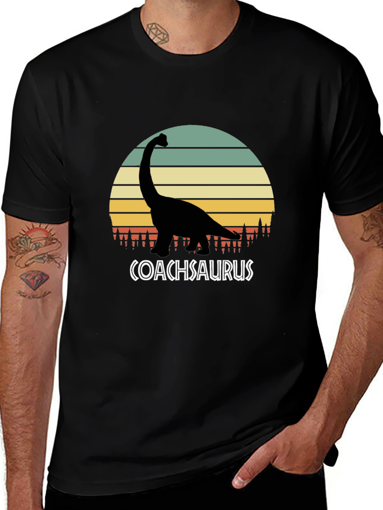 Variant 5 of Coachsaurus Graphic Tee - Funny Dinosaur T-Shirt