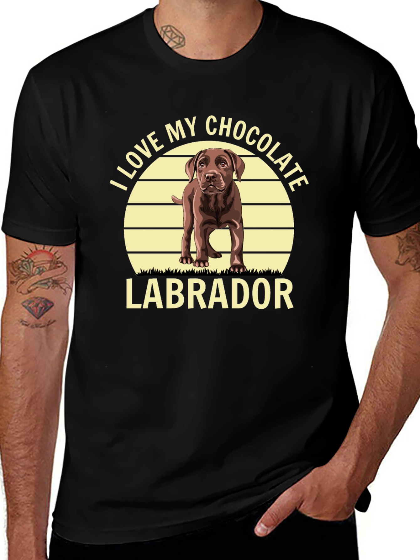 I Love My Chocolate Labrador T-Shirt