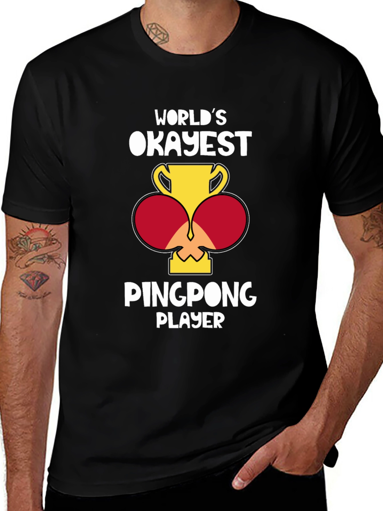 Variant 26 of World's Okayest Ping Pong Player T-Shirt