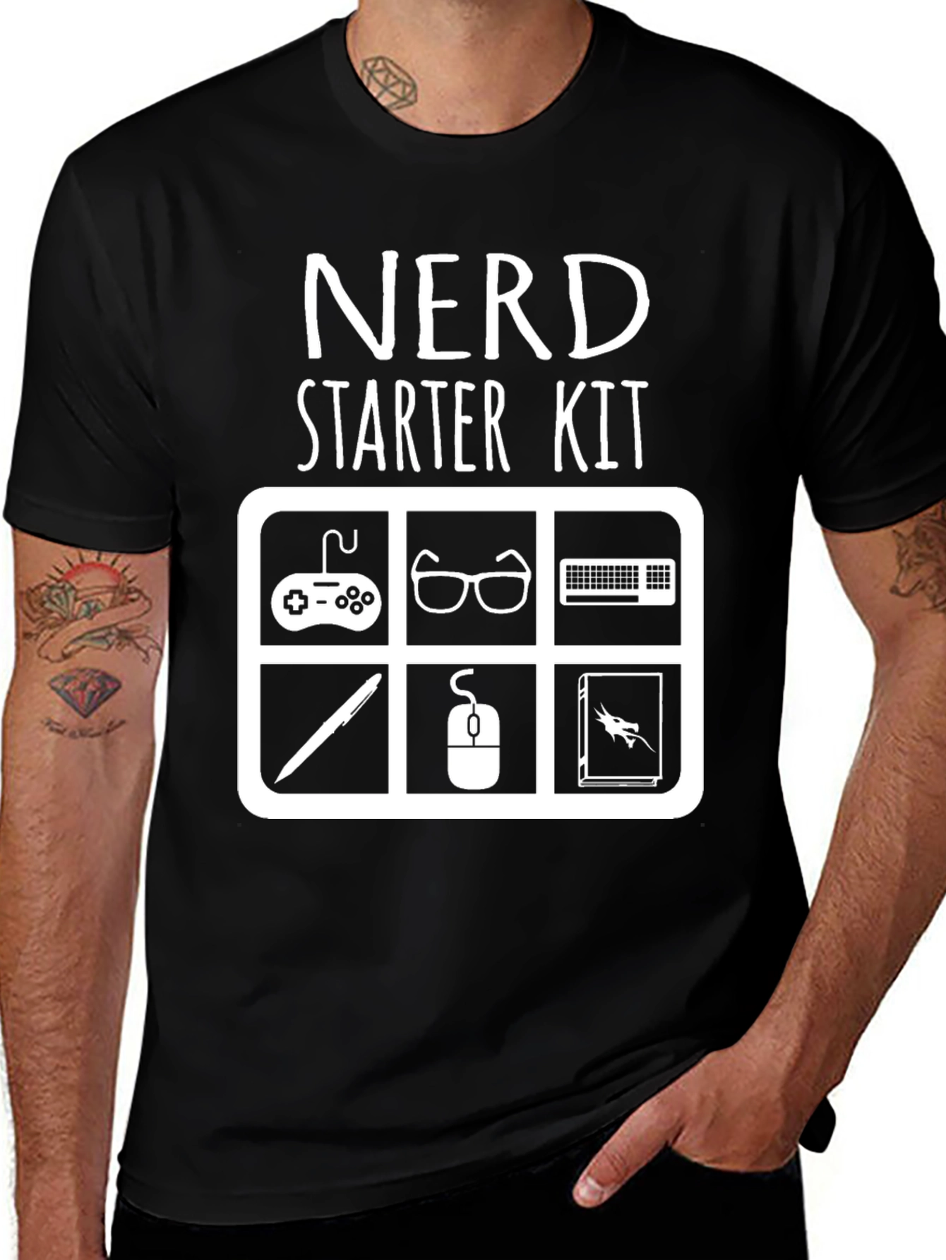 Variant 19 of Nerd Starter Kit Graphic Tee - Gamer Geek T-Shirt