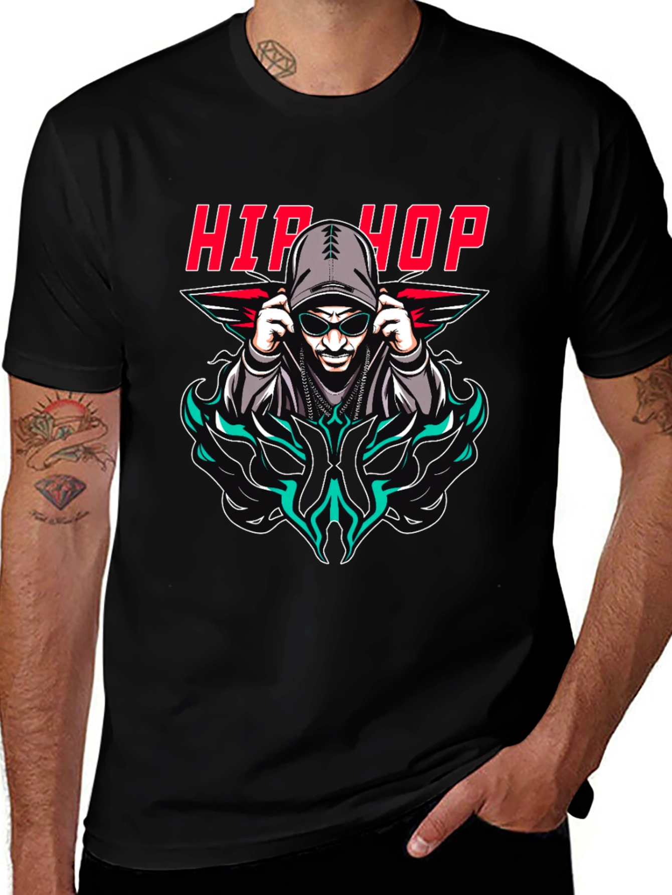 Variant 23 of Hip Hop Graphic Print T-Shirt